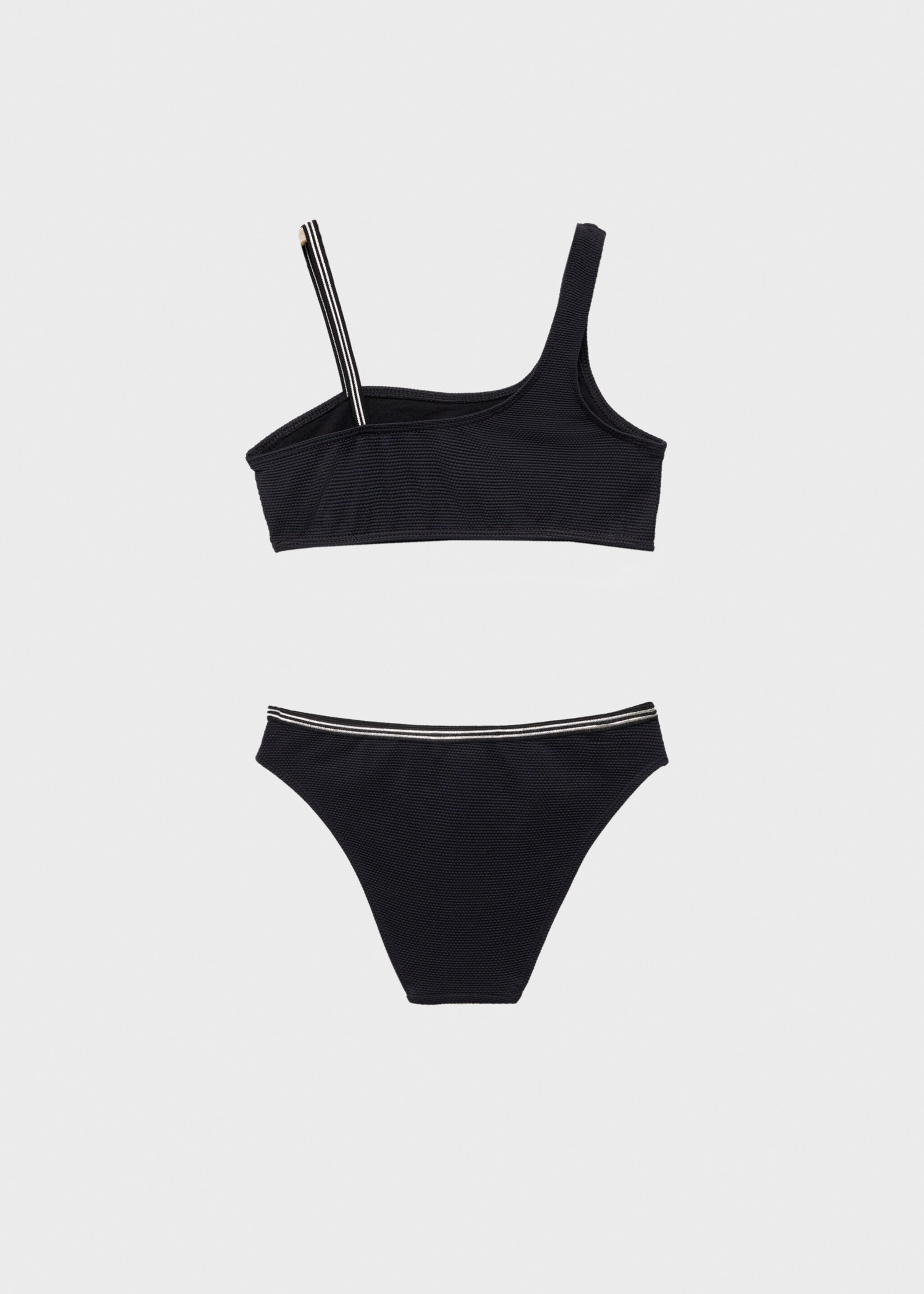 Asymmetrischer Bikini mit Textur - Rückseite des Artikels