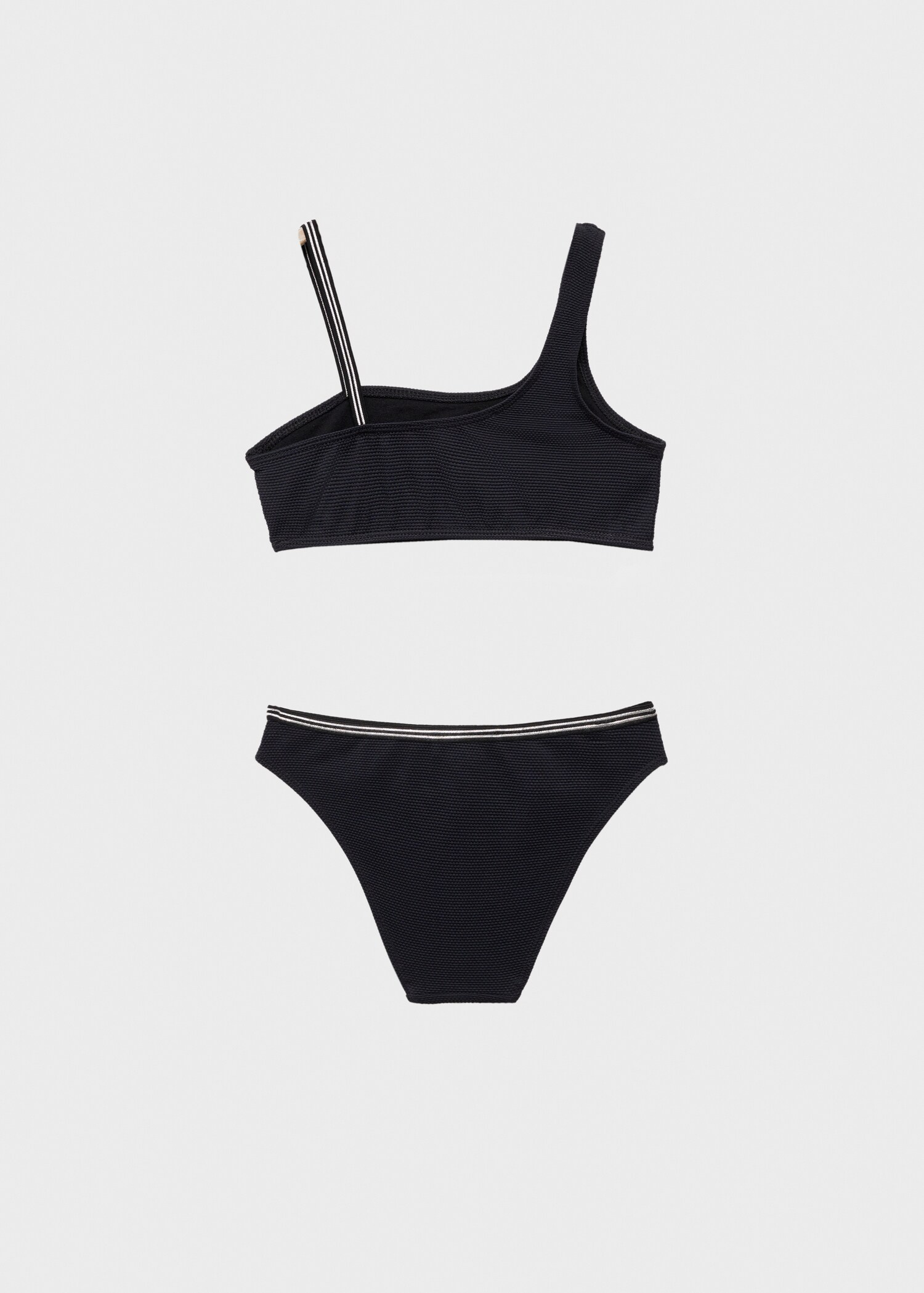 Asymmetrical textured bikini - Reverse of the article