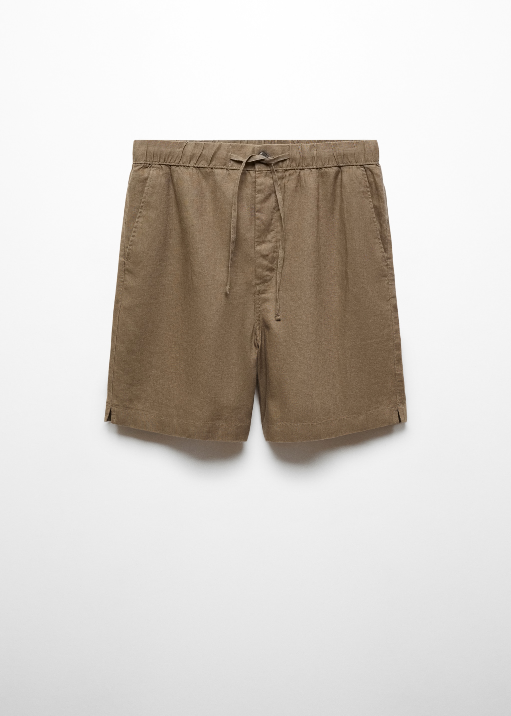 100% linen bermuda shorts with drawstring - Article without model