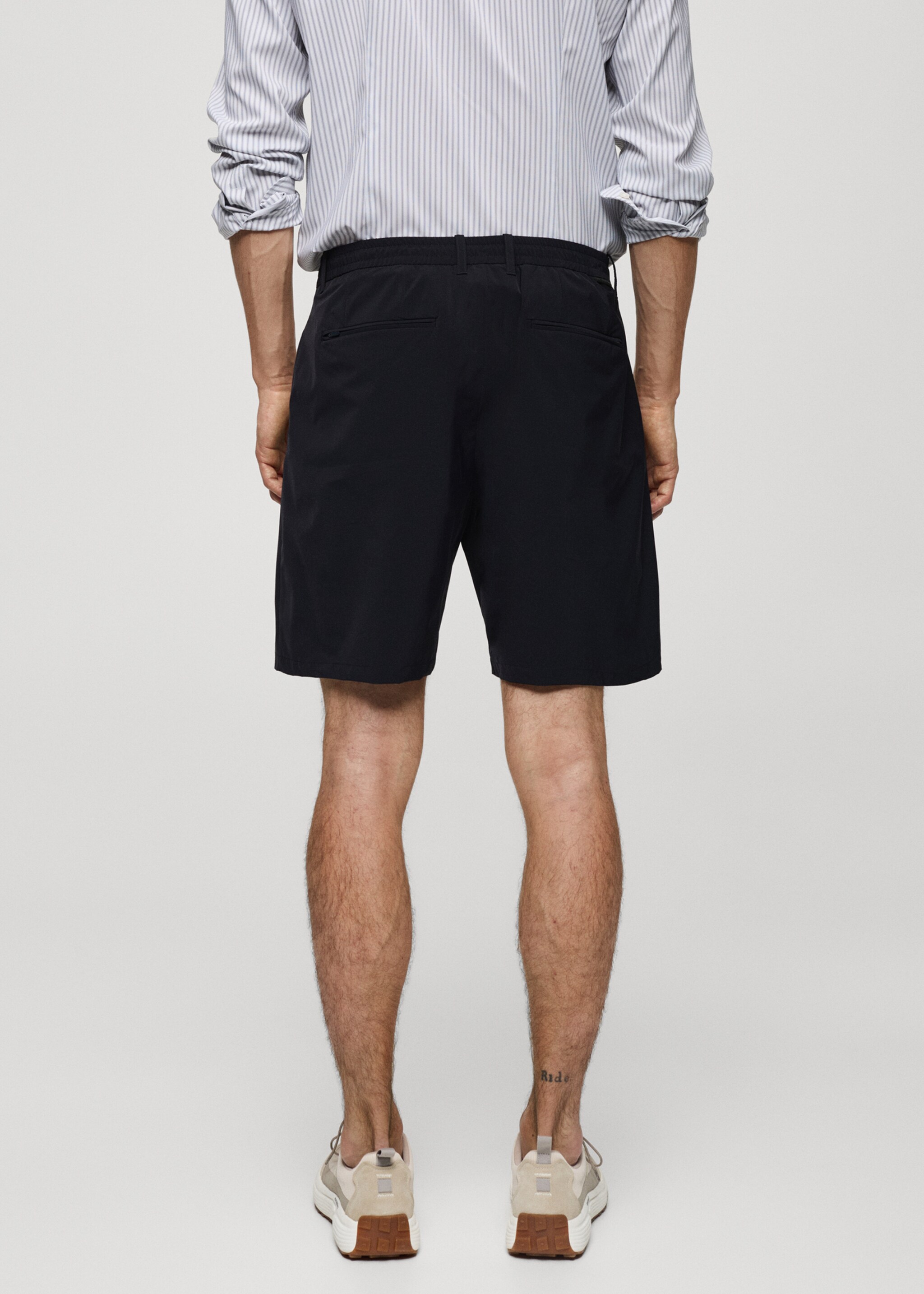 Calções regular fit com cordão - Verso do artigo
