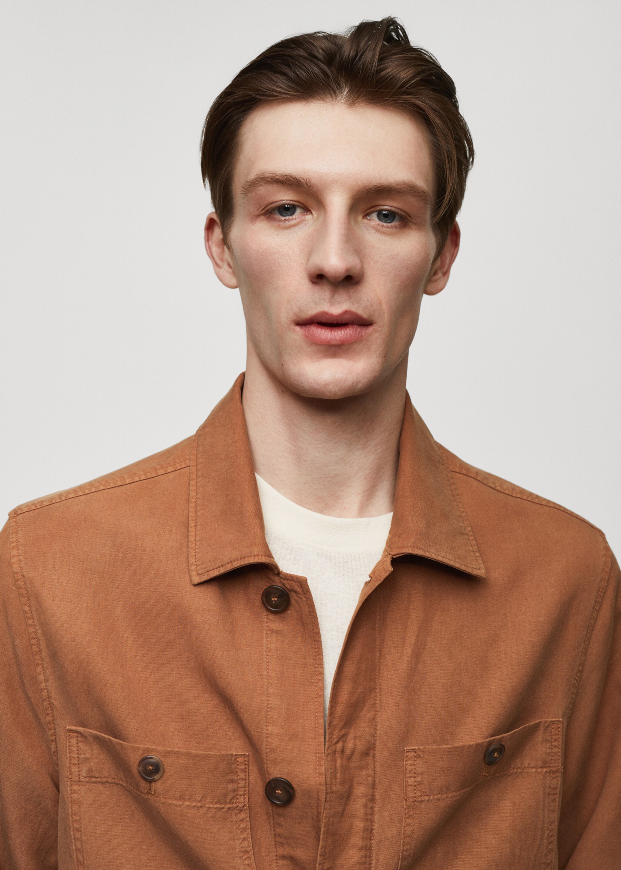 Sobrecamisa slim fit tencel lli - Detall de l'article 1