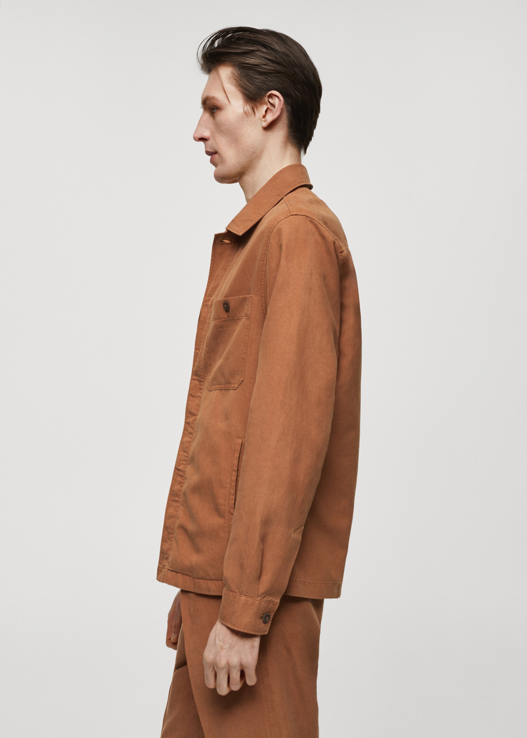 Sobrecamisa slim fit tencel lli - Detall de l'article 2