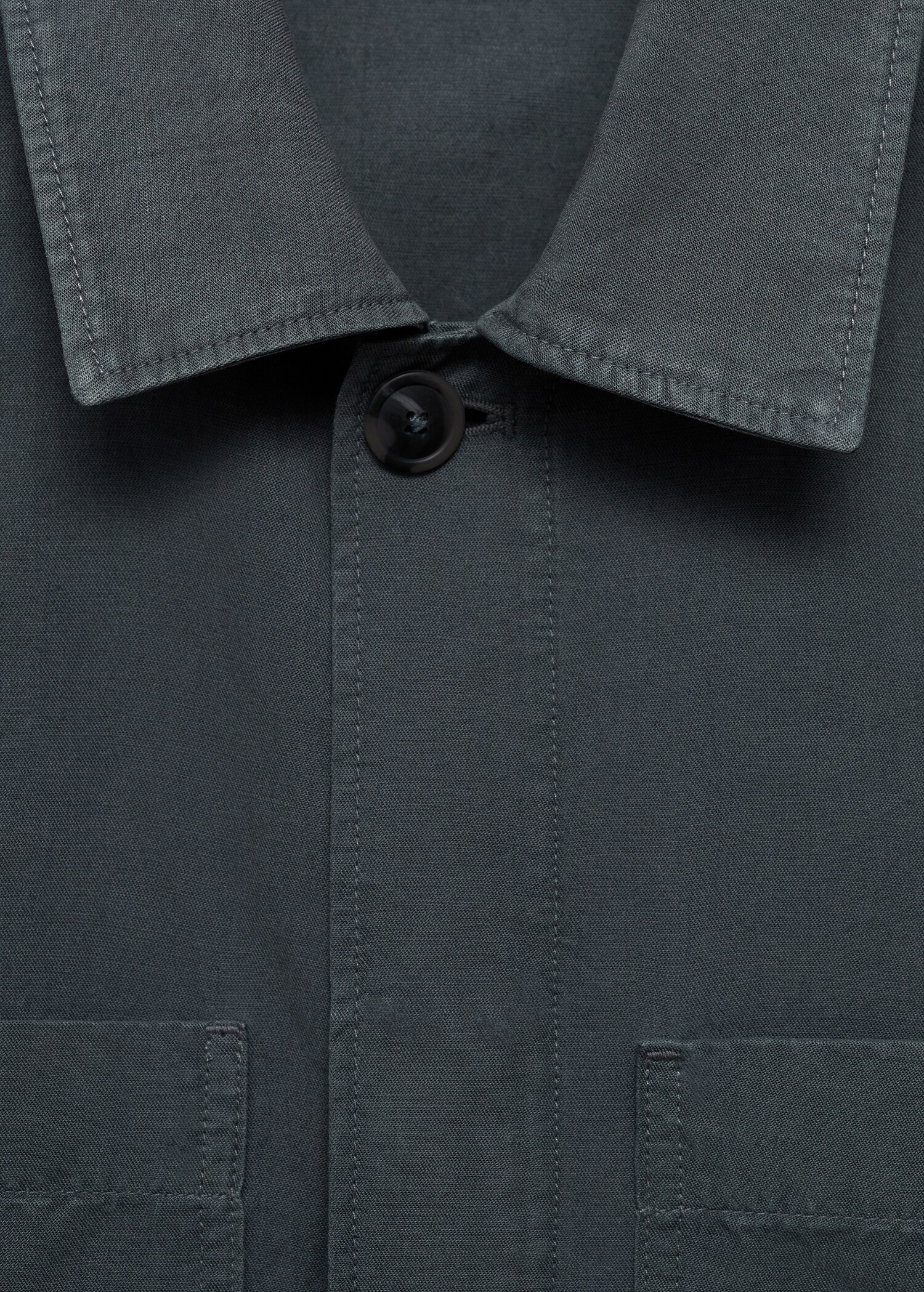 Sobrecamisa slim fit tencel lino - Detalle del artículo 0