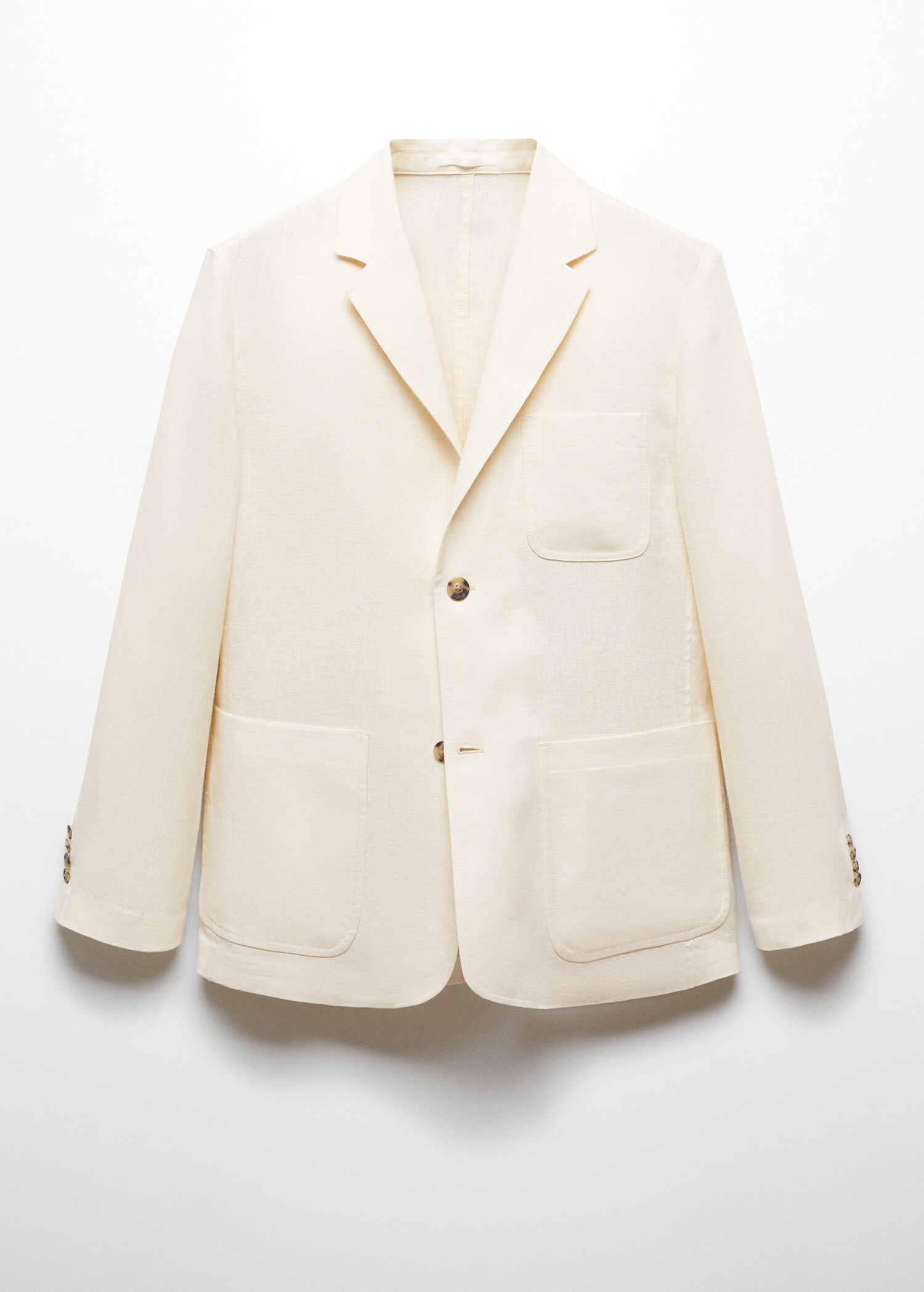 Relaxed-Fit-Blazer aus 100 % Leinen mit Taschen - Artikel ohne Model