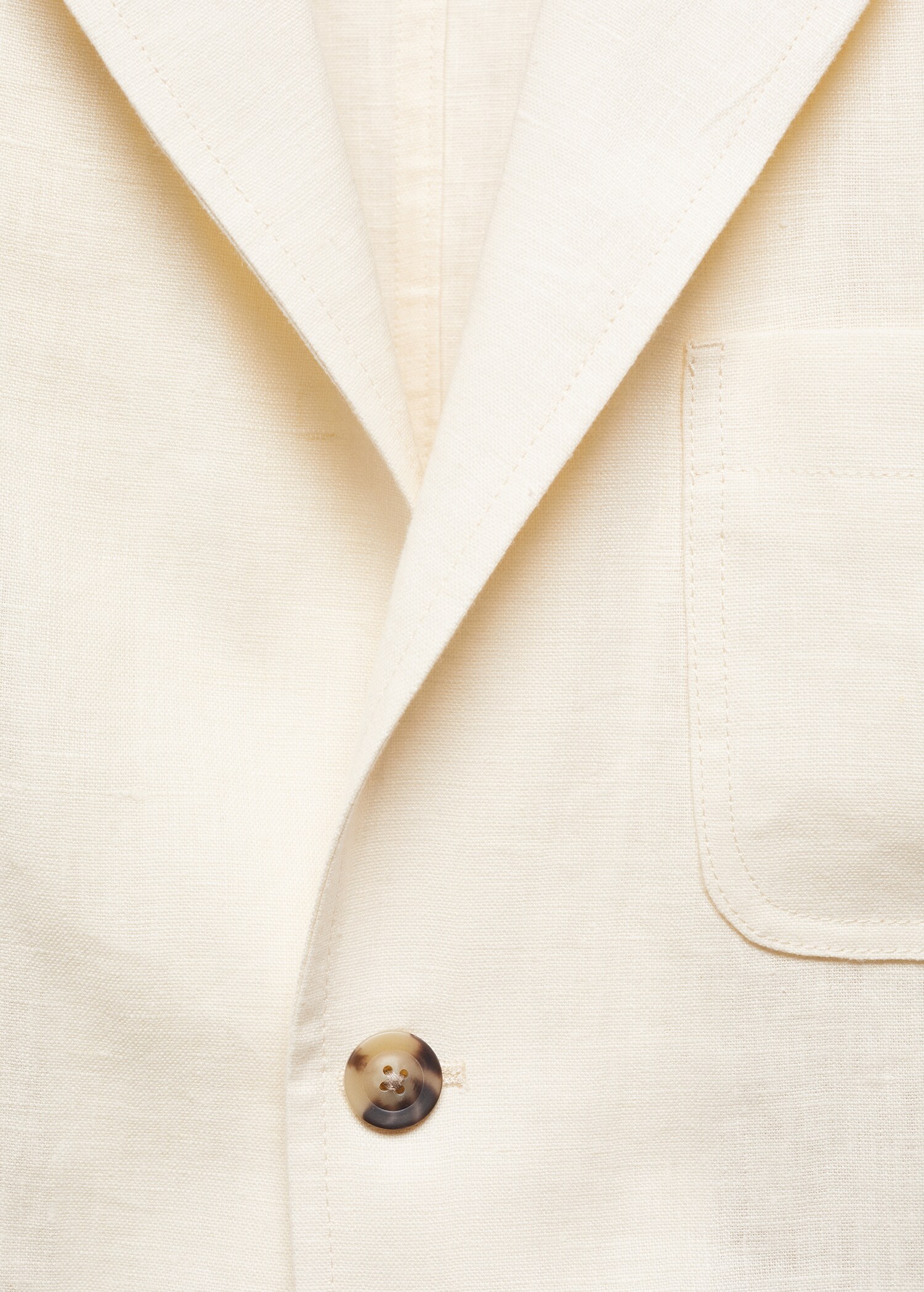 Relaxed-Fit-Blazer aus 100 % Leinen mit Taschen - Detail des Artikels 8
