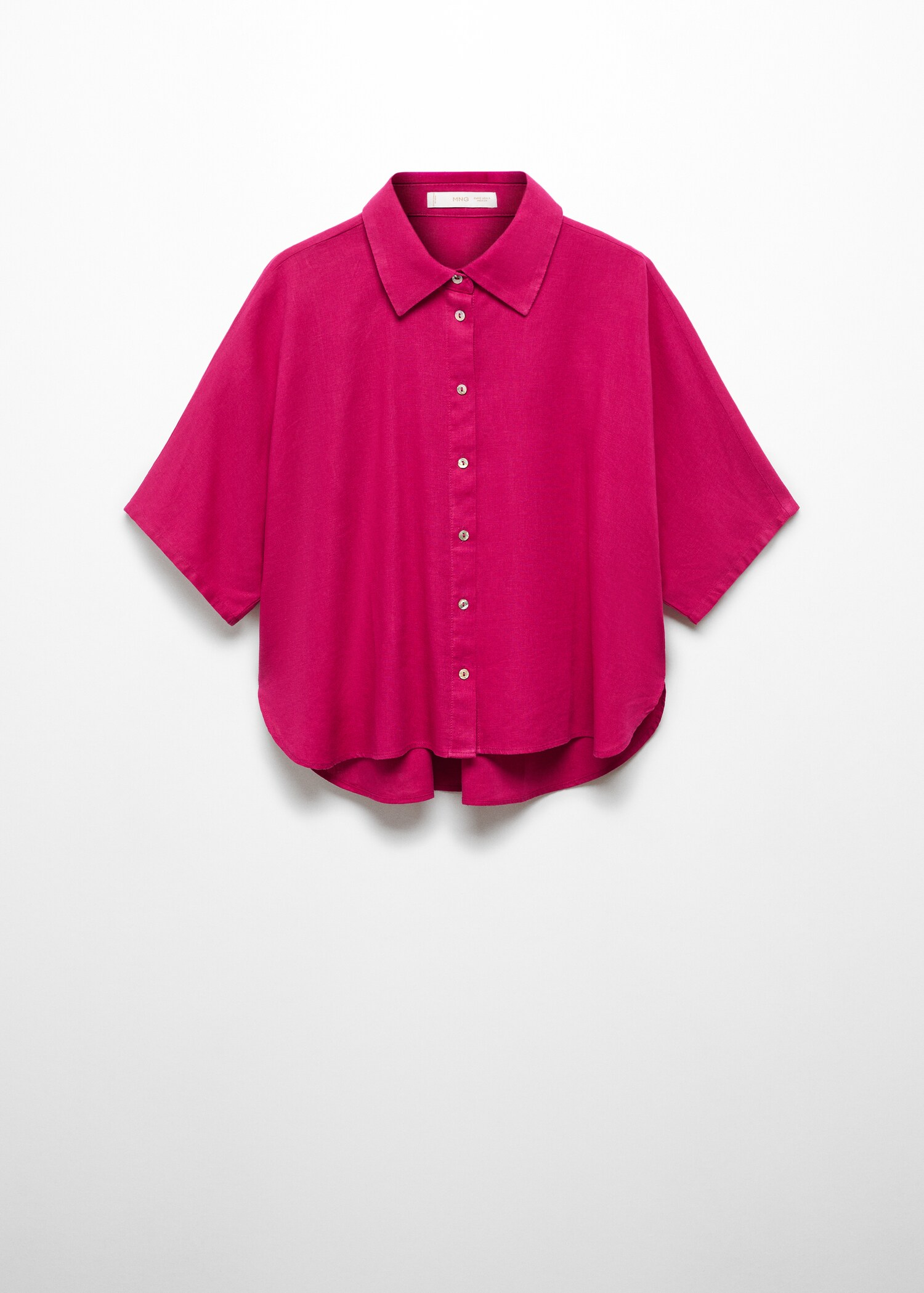 Camisa de linho com manga curta - Artigo sem modelo