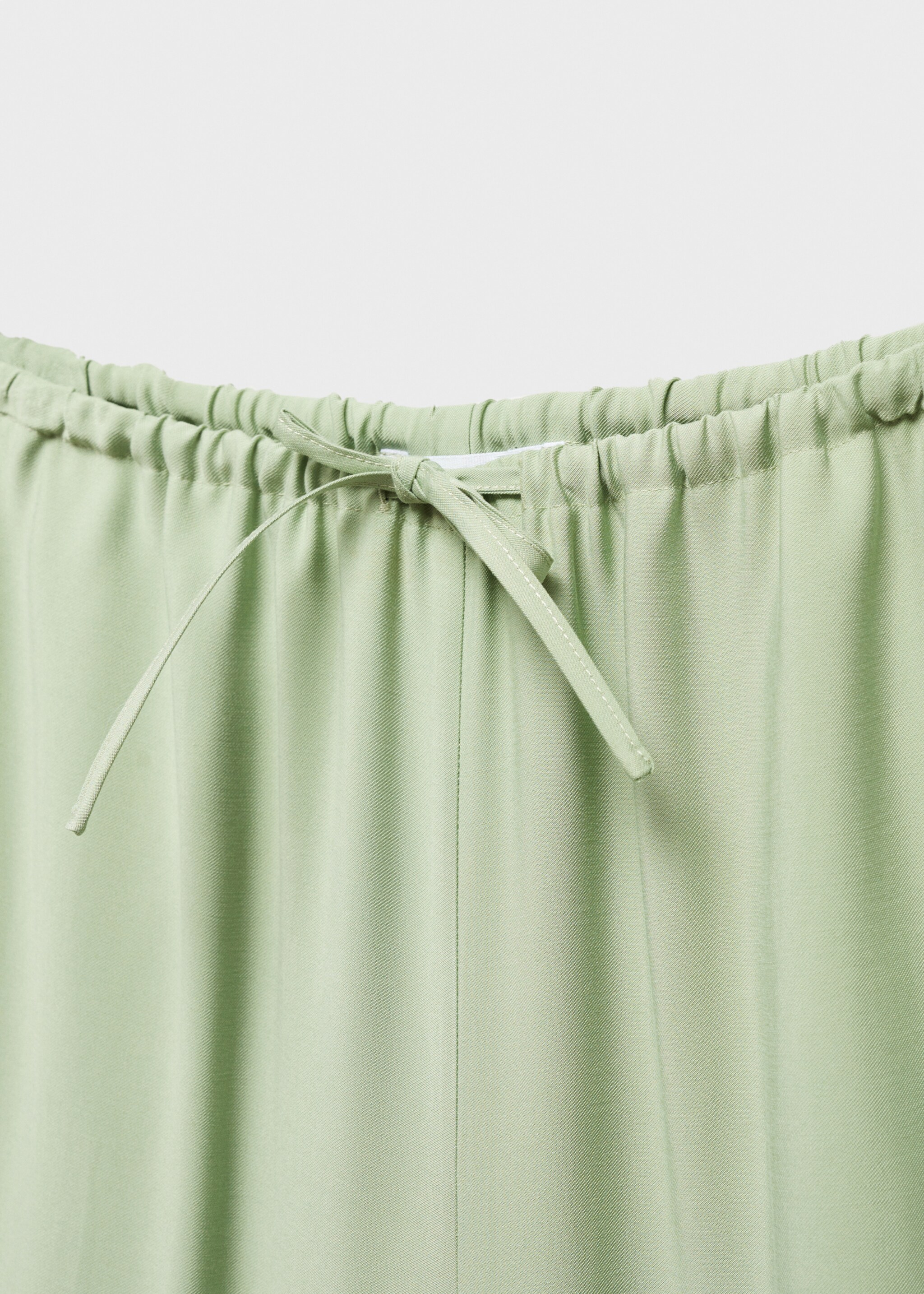 Wideleg trousers with elastic waist - Details of the article 8