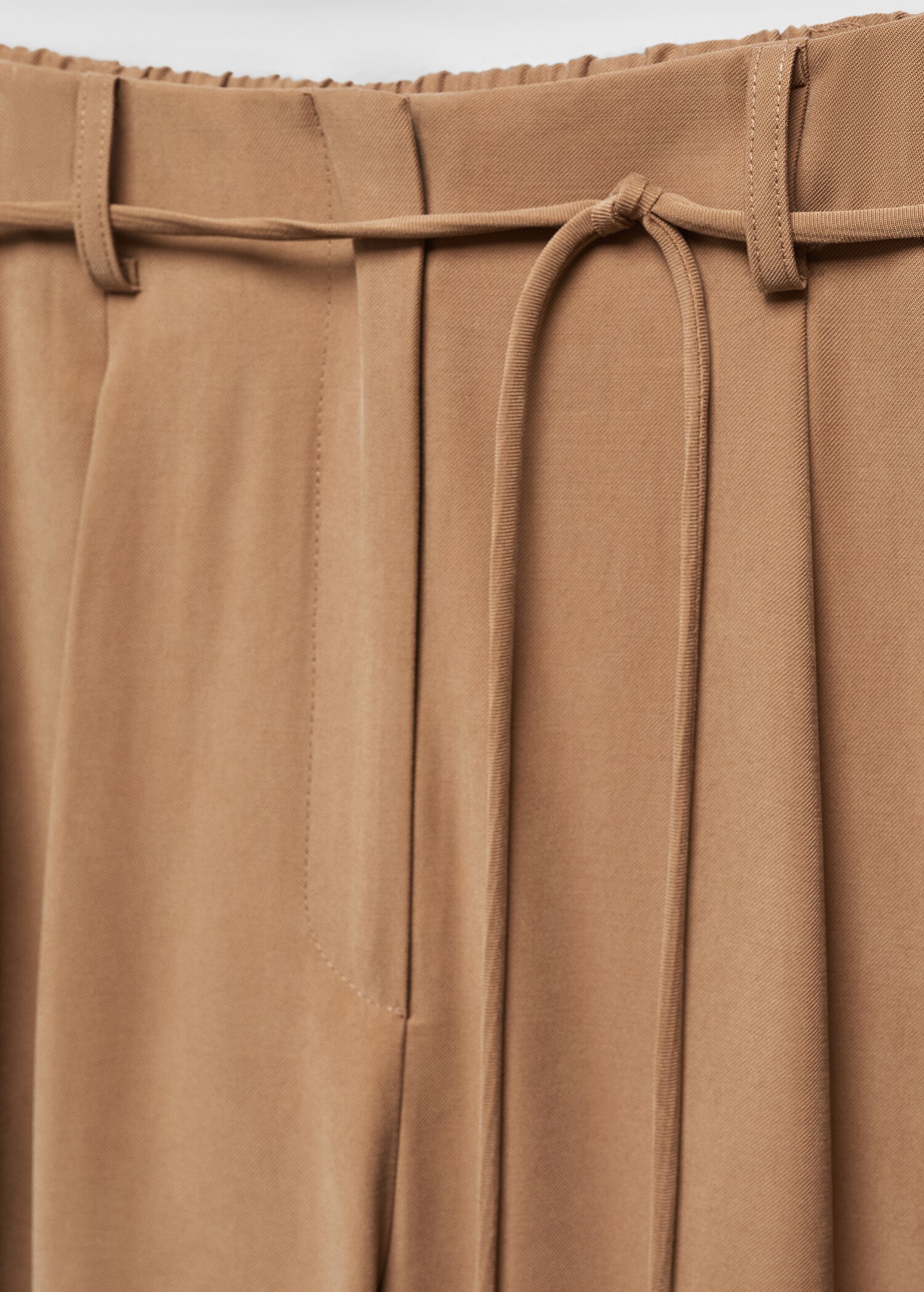 Wideleg trousers with belt - Details of the article 8