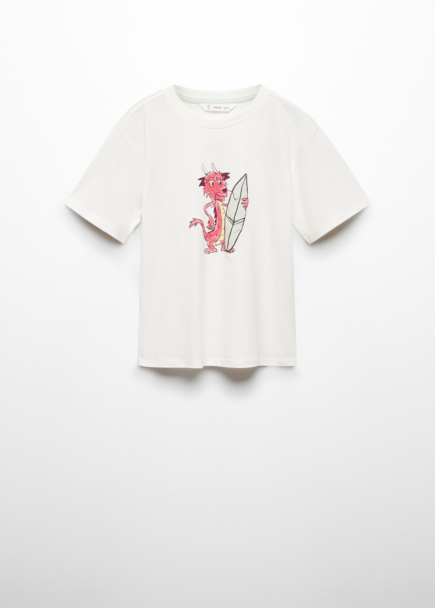 Printed cotton-blend T-shirt - Article without model