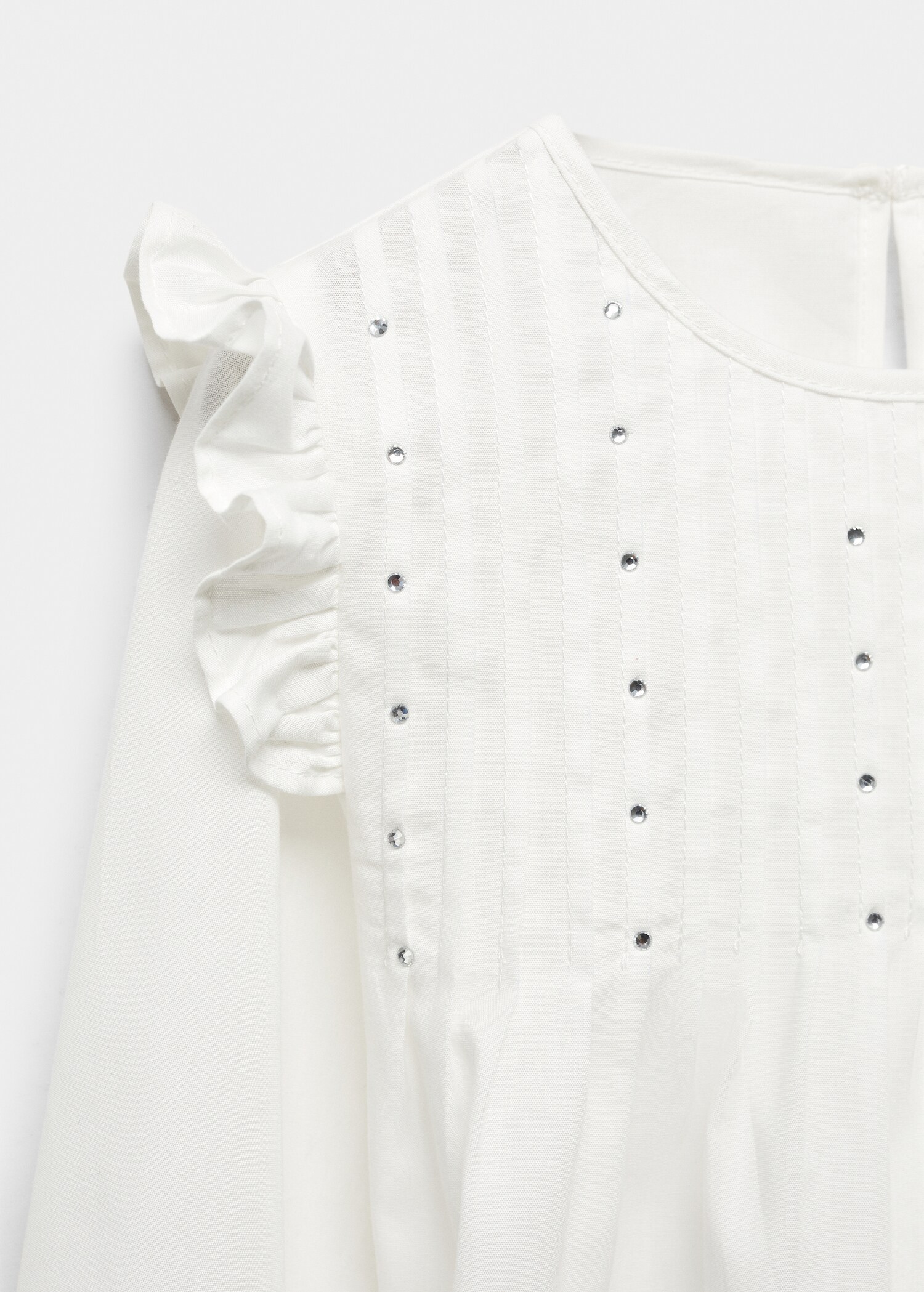 Blusa de algodão com folhos - Pormenor do artigo 8