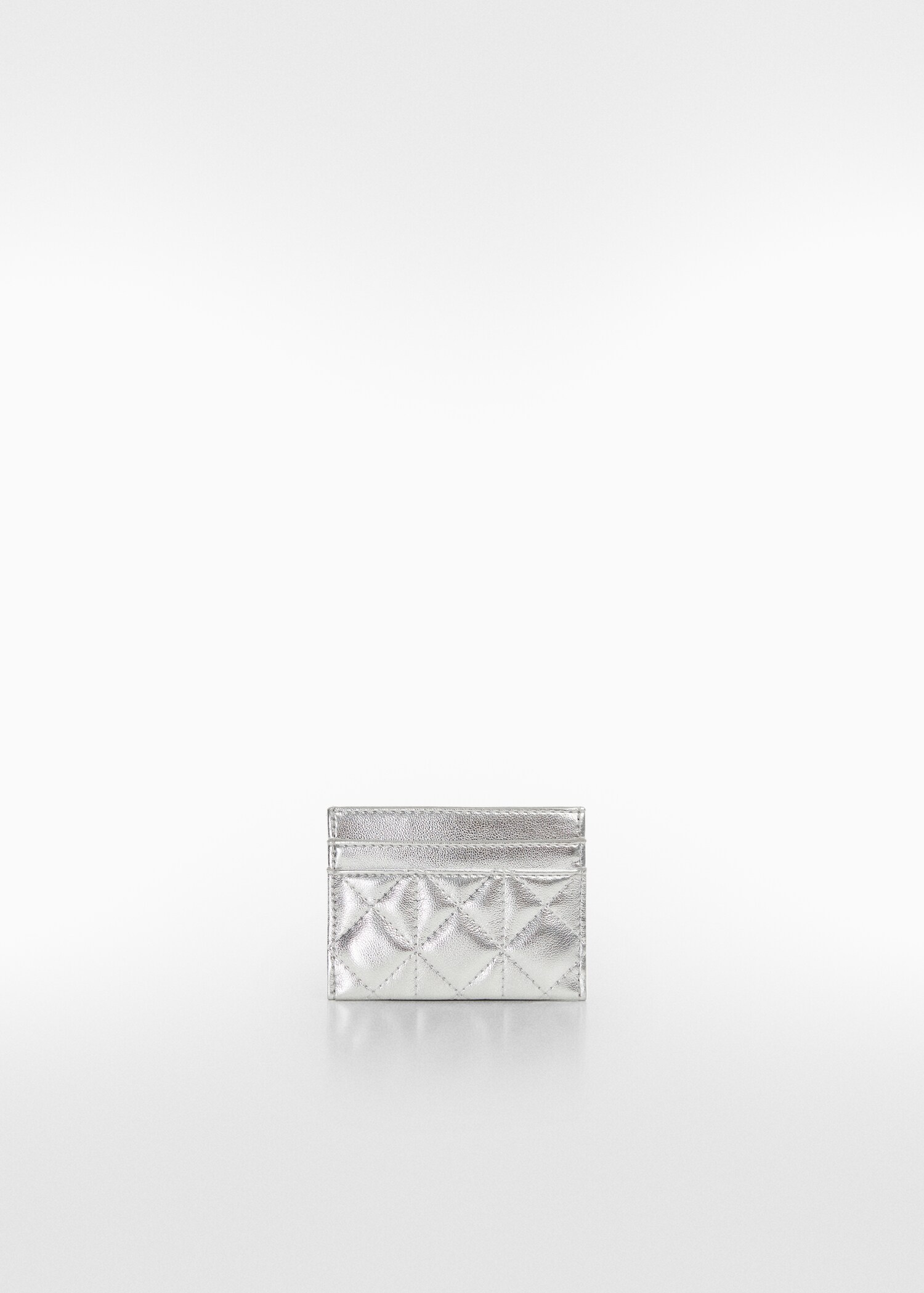 Quilted cardholder with logo - Medium plane