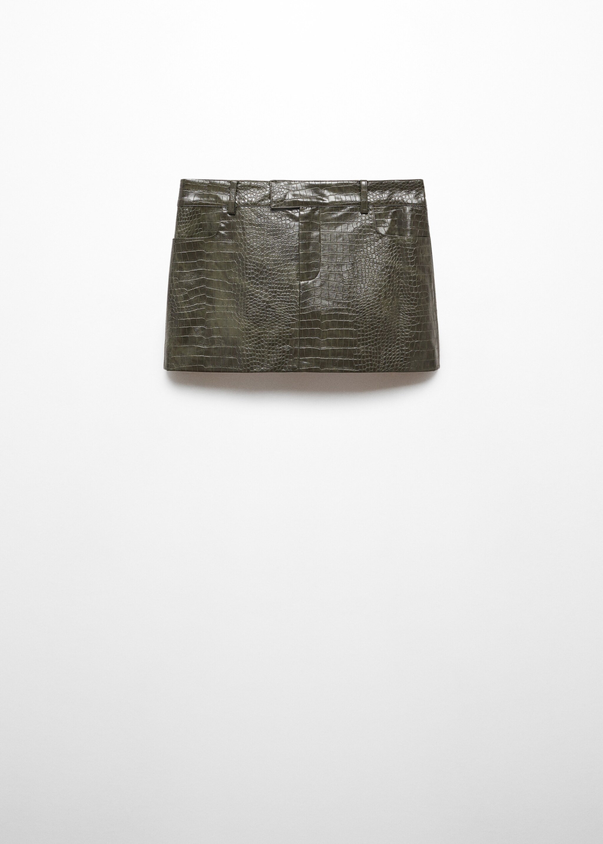 Animal print effect mini skirt - Article without model
