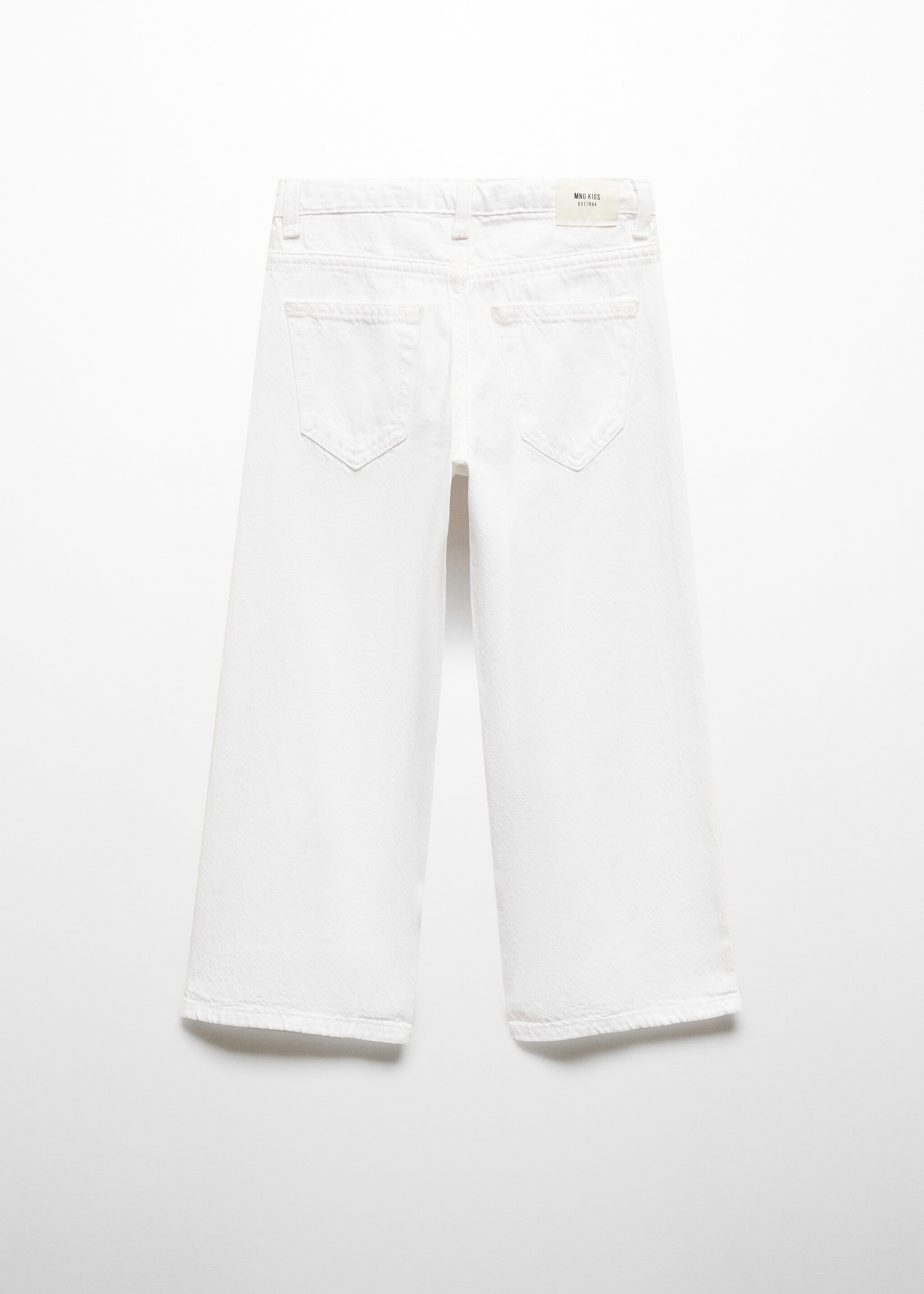 Cotton culotte jeans - Reverse of the article