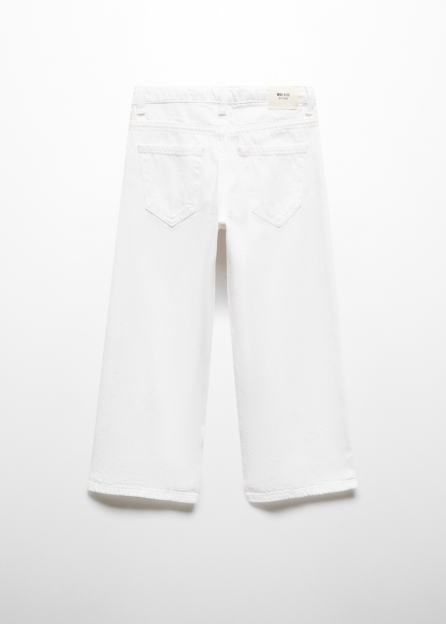 Culotte-Jeans aus Baumwolle - Rückseite des Artikels