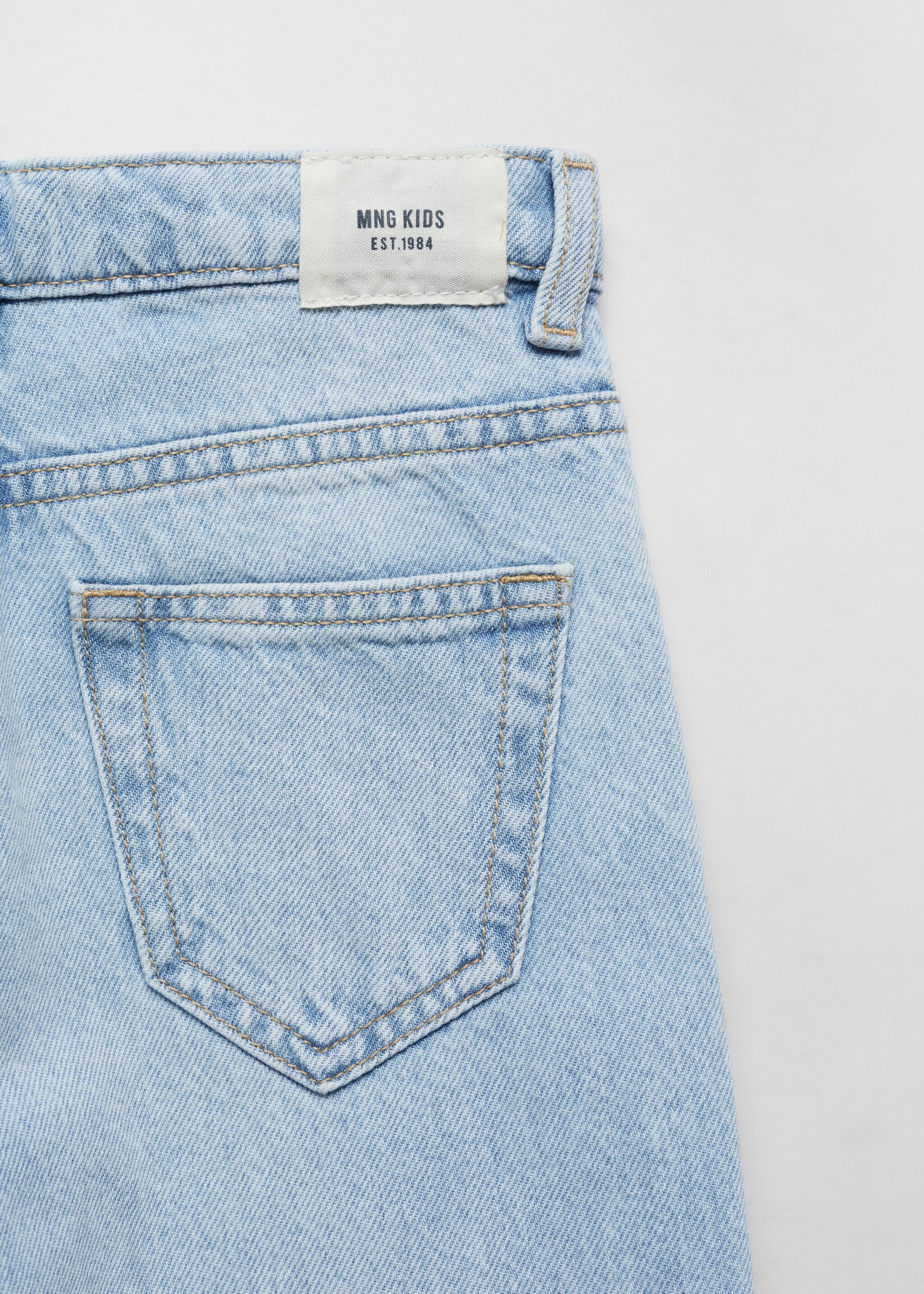 Cotton culotte jeans - Details of the article 8
