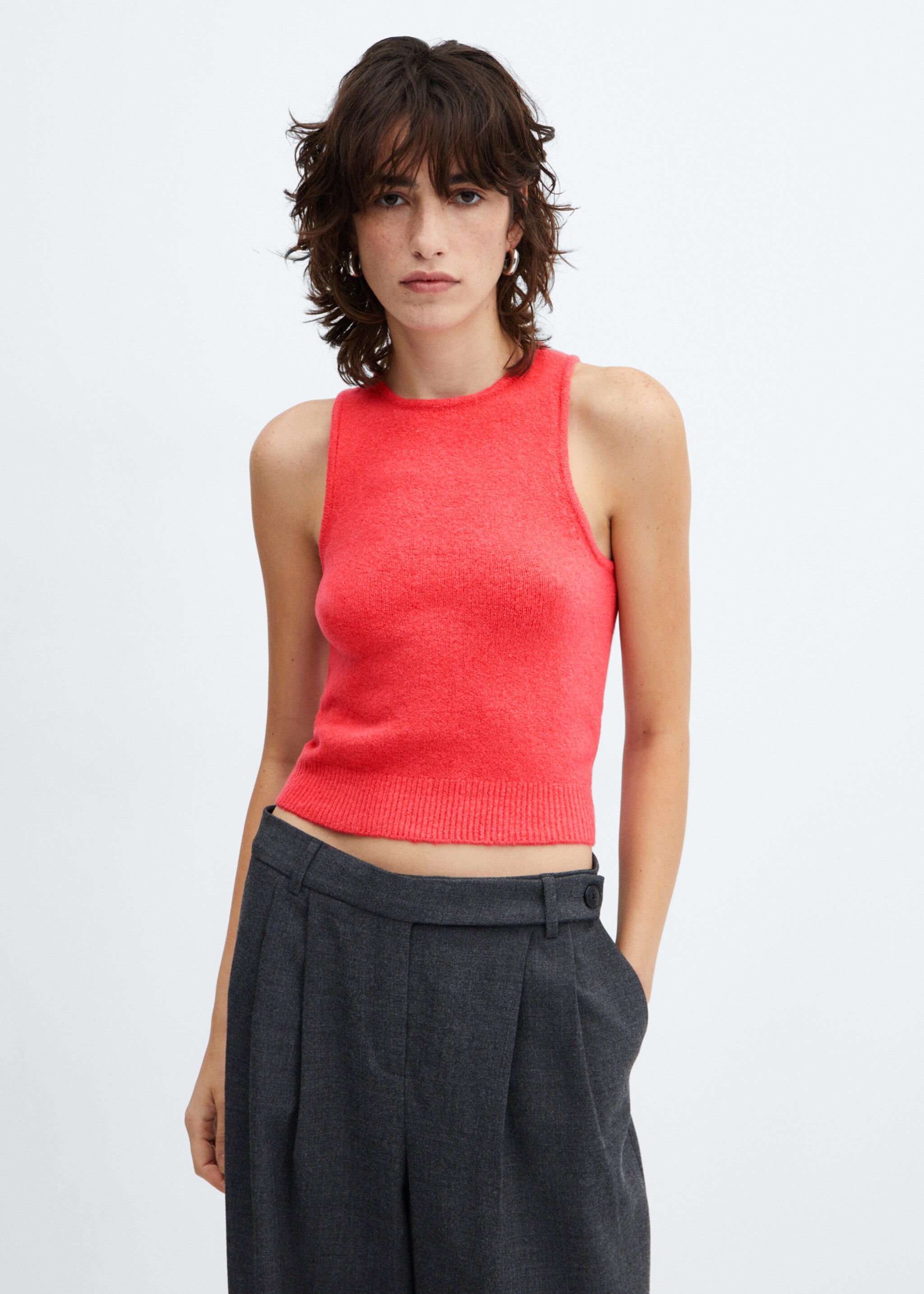 Knit strap top - Medium plane