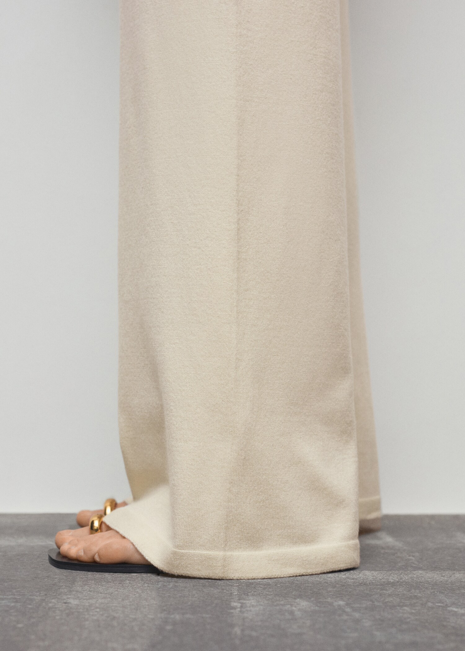 Knitted wide-leg pants - Details of the article 6