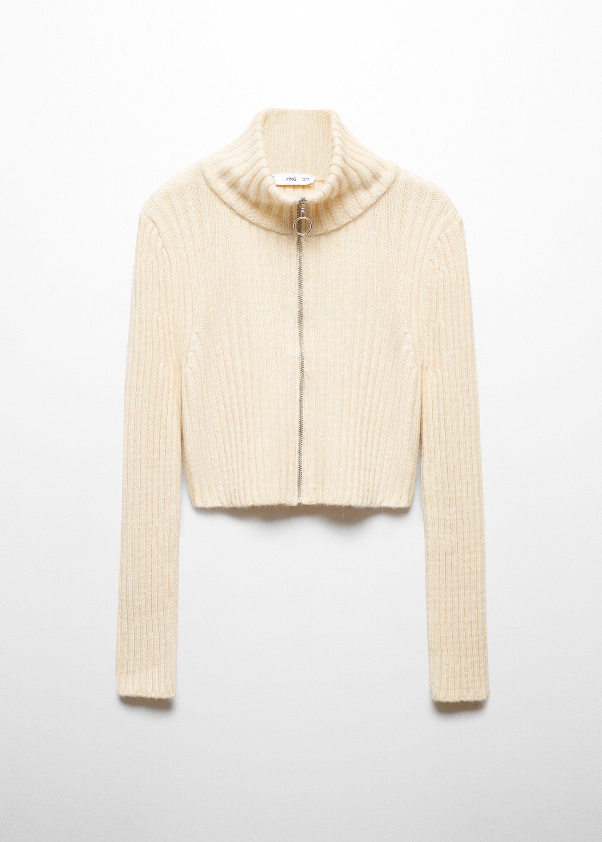 Cardigan crop fermeture Éclair - Article sans modèle