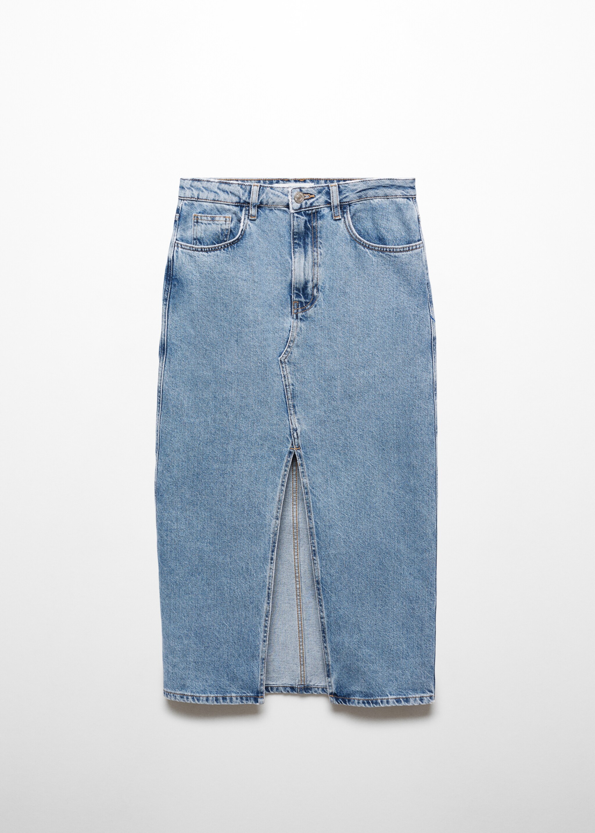 Denim midi-skirt - Article without model