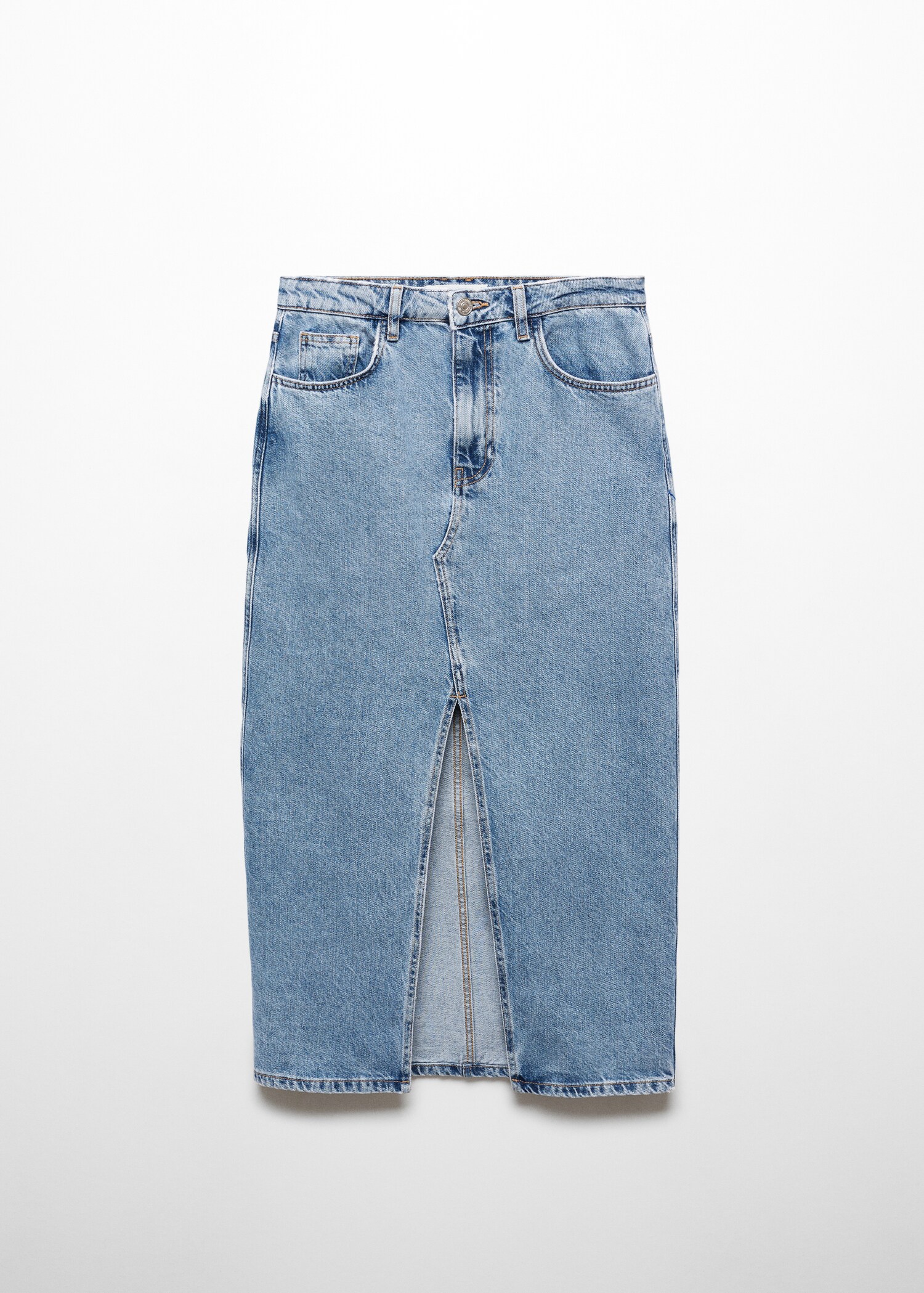 Denim midi-skirt - Article without model