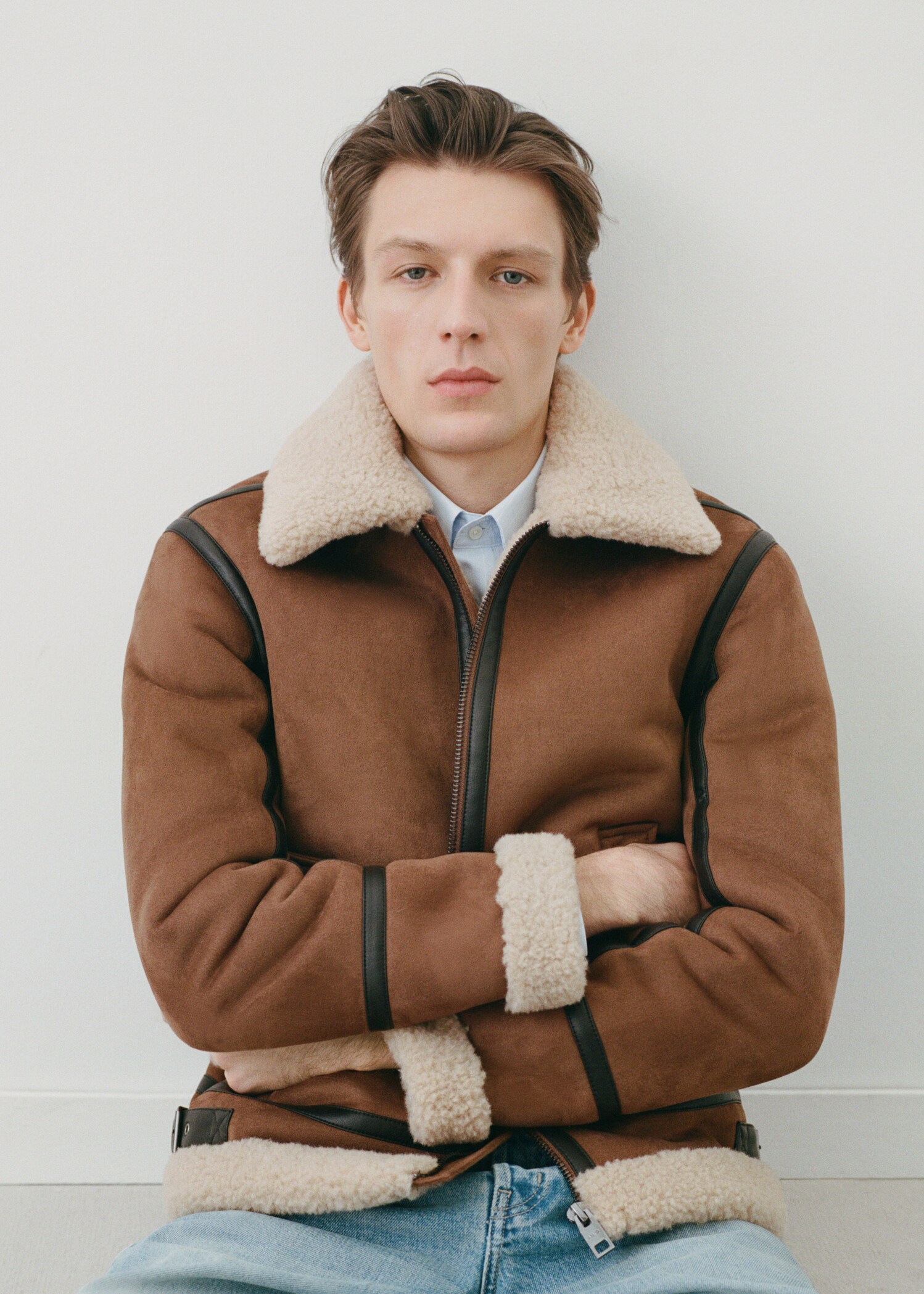 Double-Face-Shearlingjacke - Detail des Artikels 5