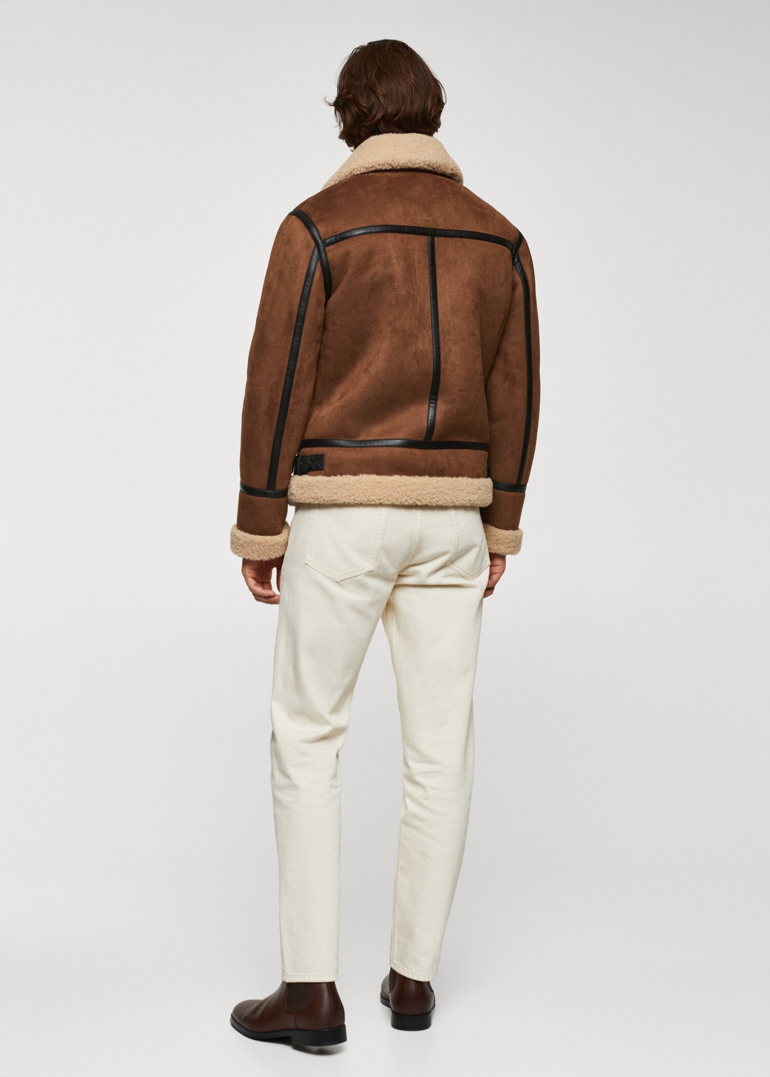 Double-Face-Shearlingjacke - Rückseite des Artikels