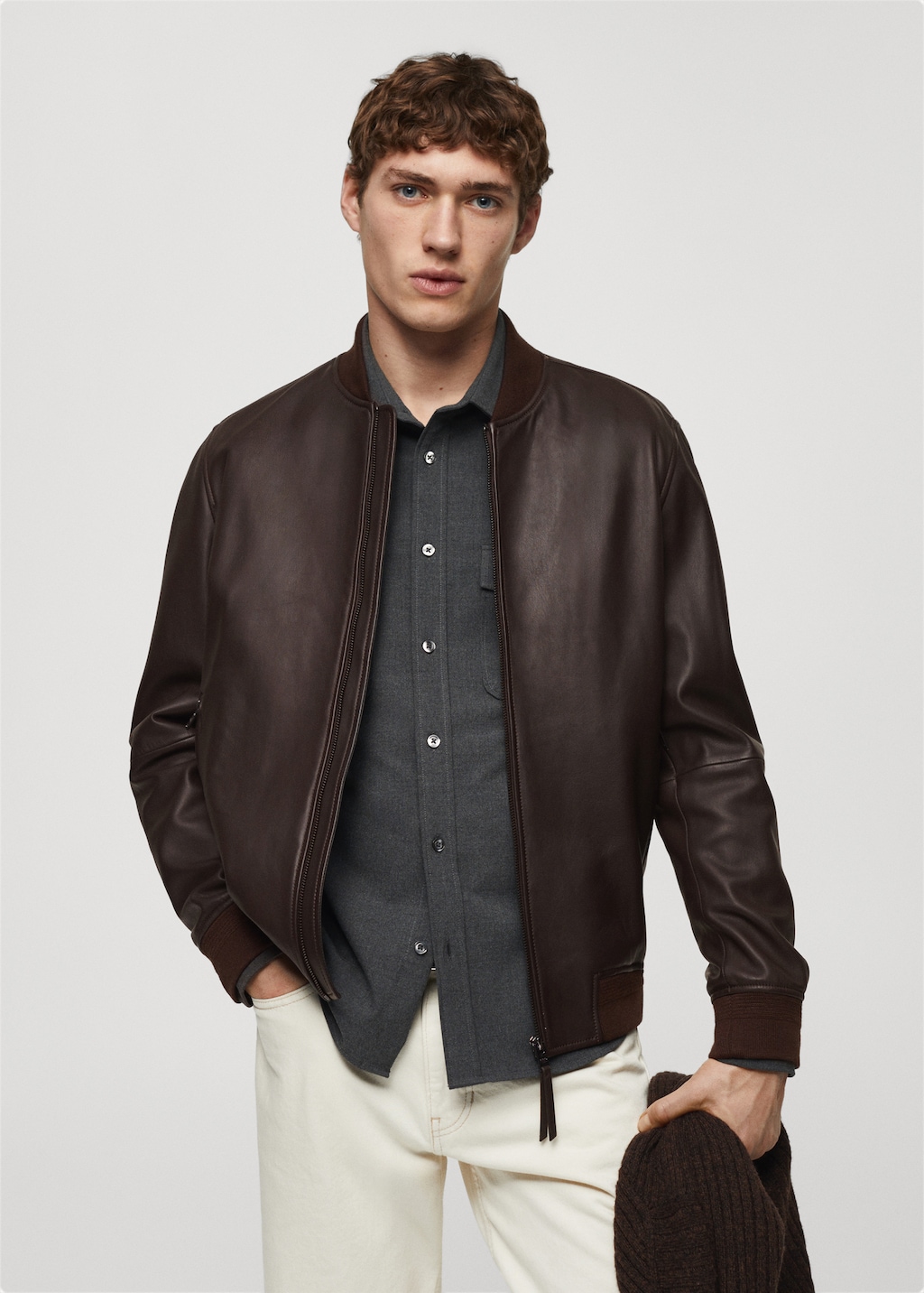 100 nappa leather jacket Men MANGO OUTLET USA