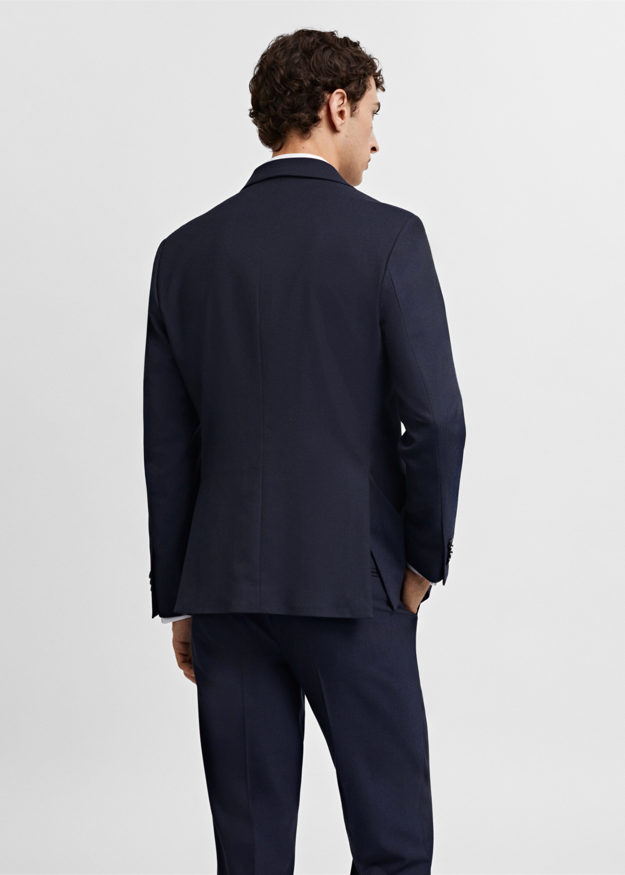 Americana traje slim fit tejido comfort stretch - Reverso del artículo