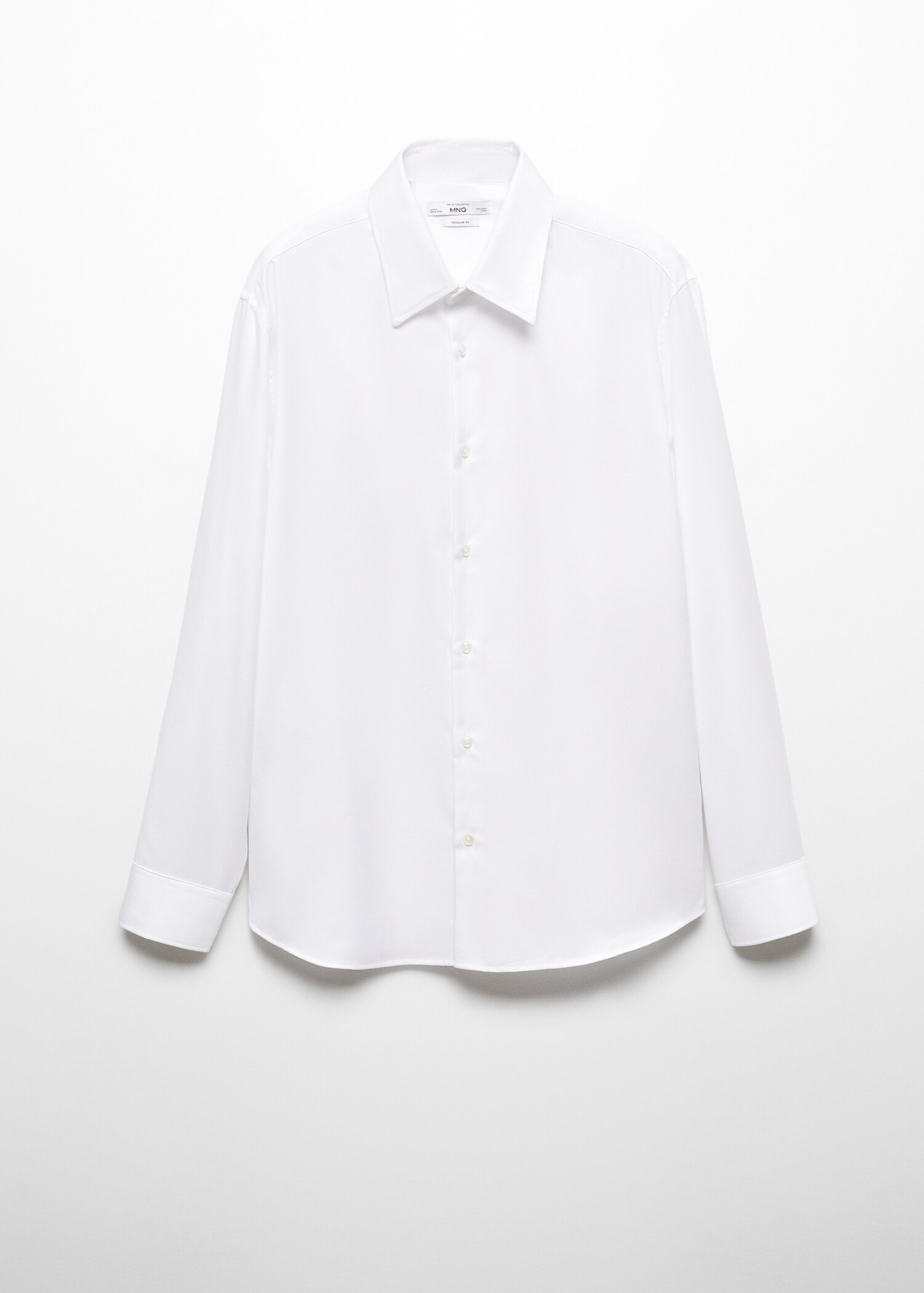 Regular-fit structured suit shirt - Article without model