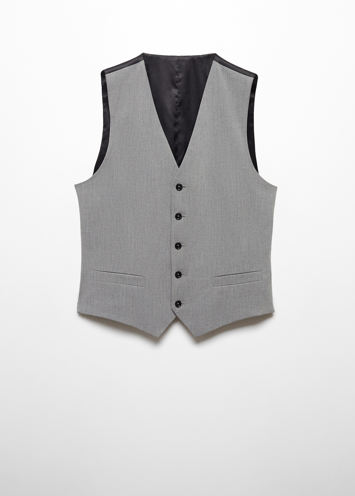 Super slim-fit stretch-fabric suit vest - Article without model