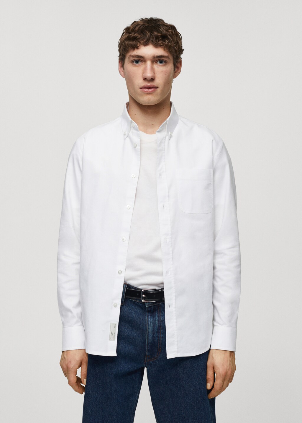 Regular fit Oxford cotton shirt - Men | MANGO OUTLET USA