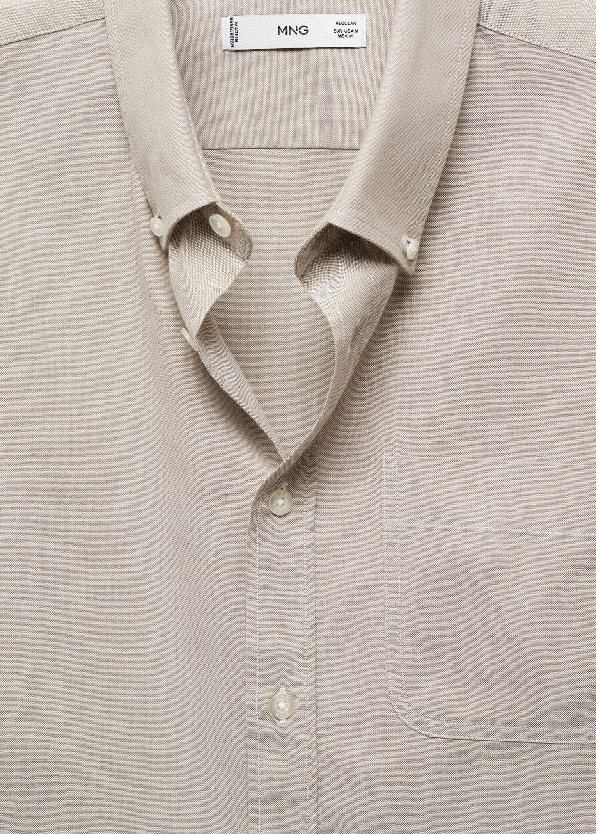 Camisa regular fit Oxford algodón - Detalle del artículo 8