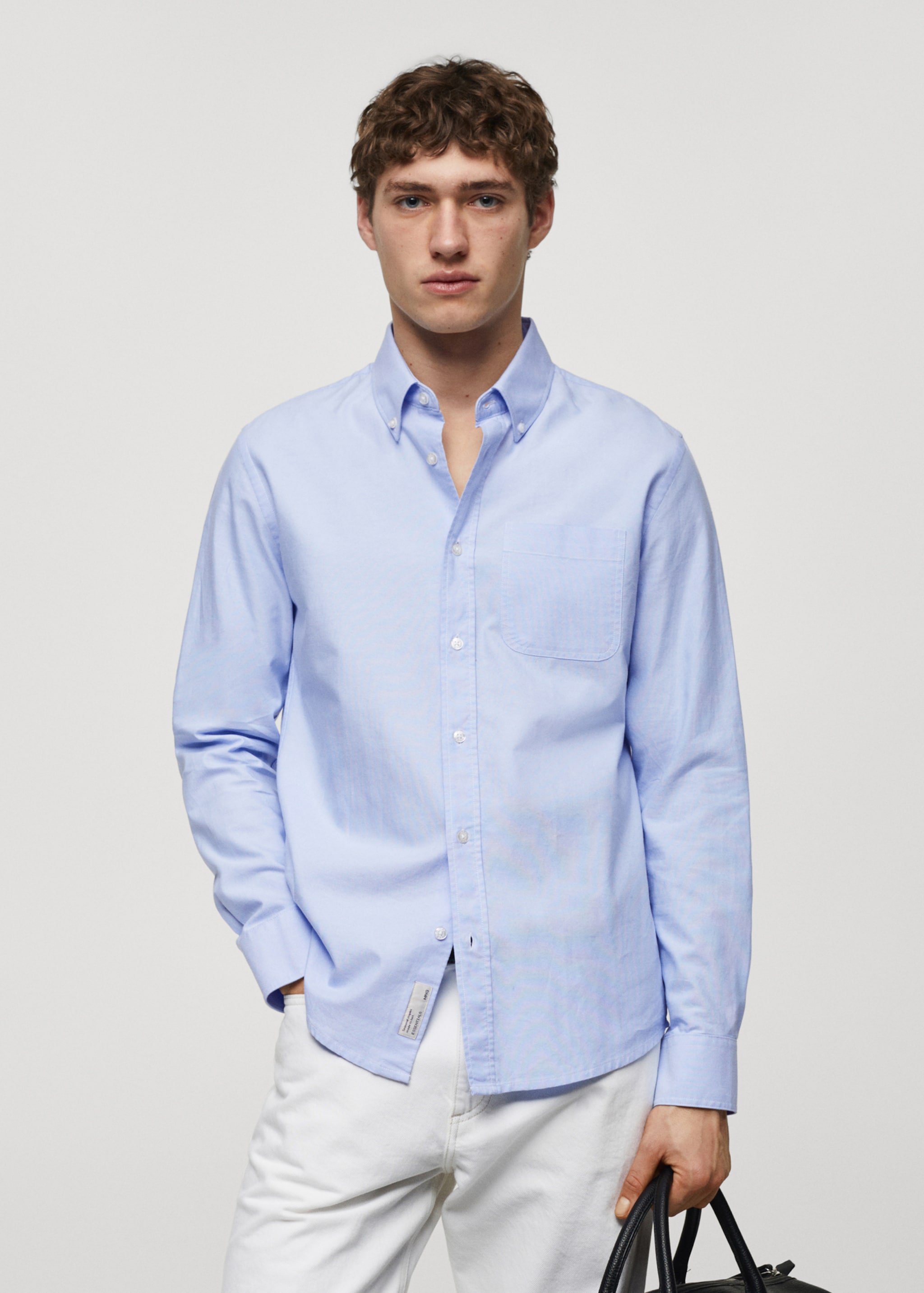 Camisa regular fit Oxford algodón - Plano medio