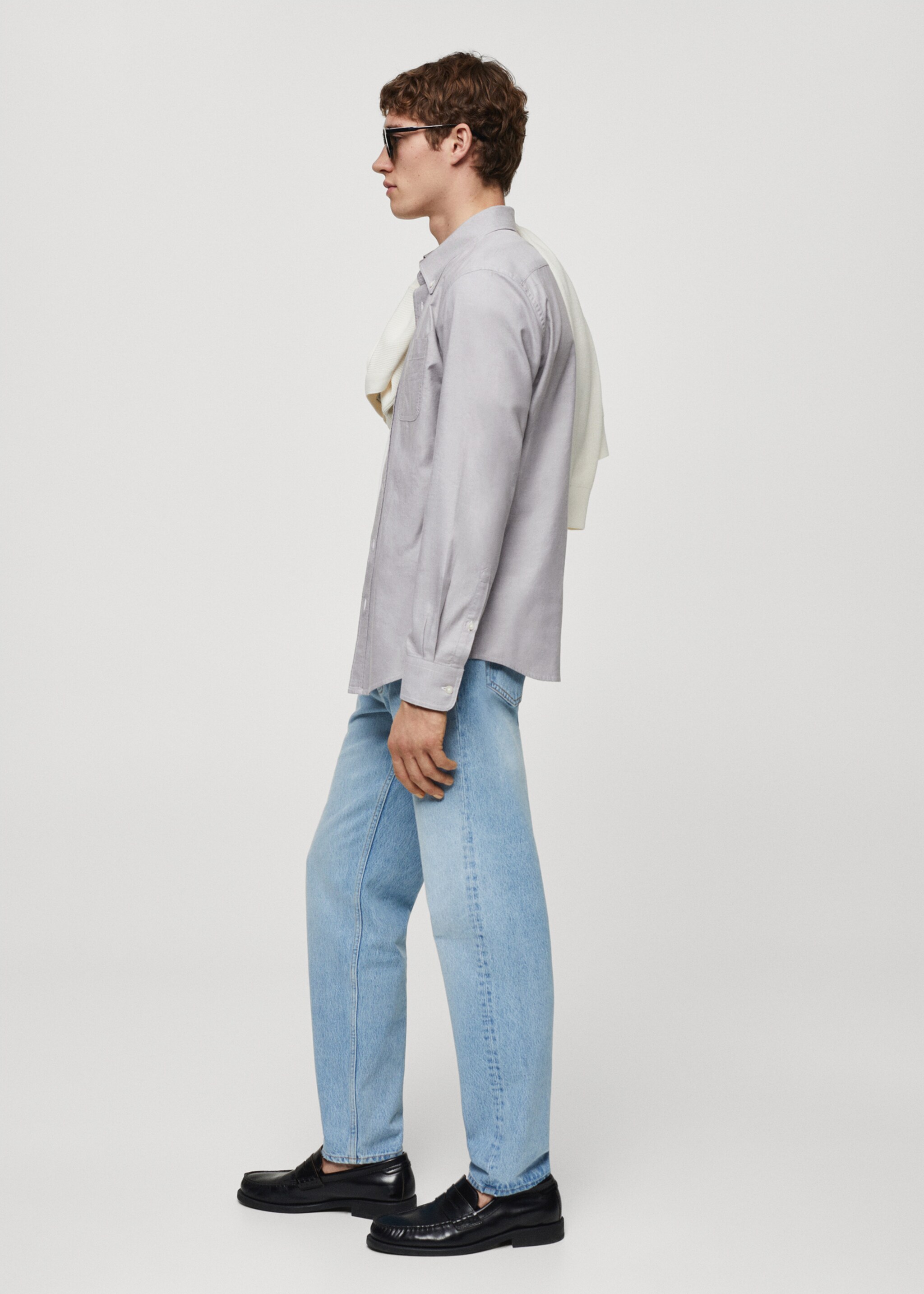 Camisa regular fit Oxford algodón - Detalle del artículo 4