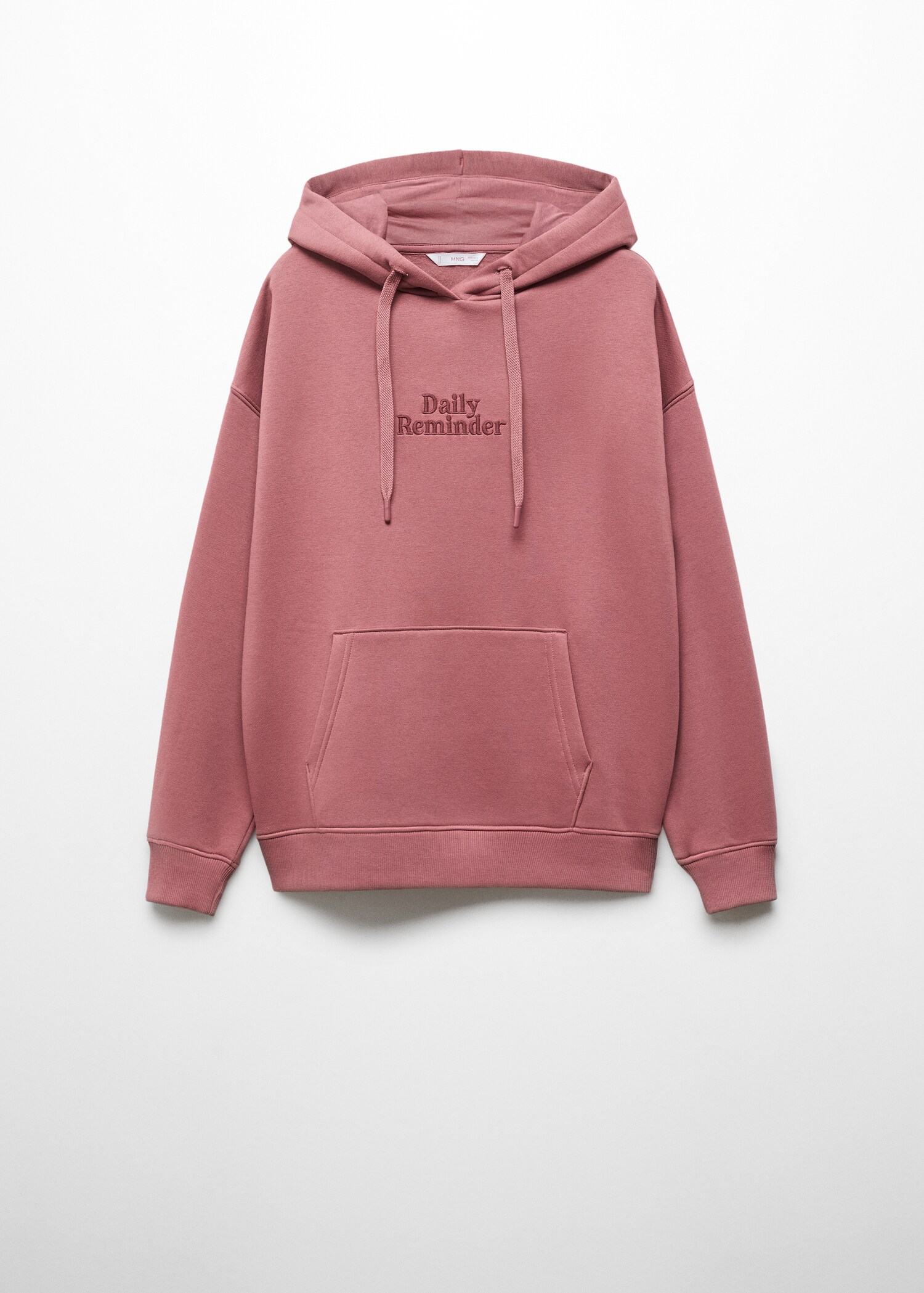 Cotton-blend message sweatshirt - Article without model