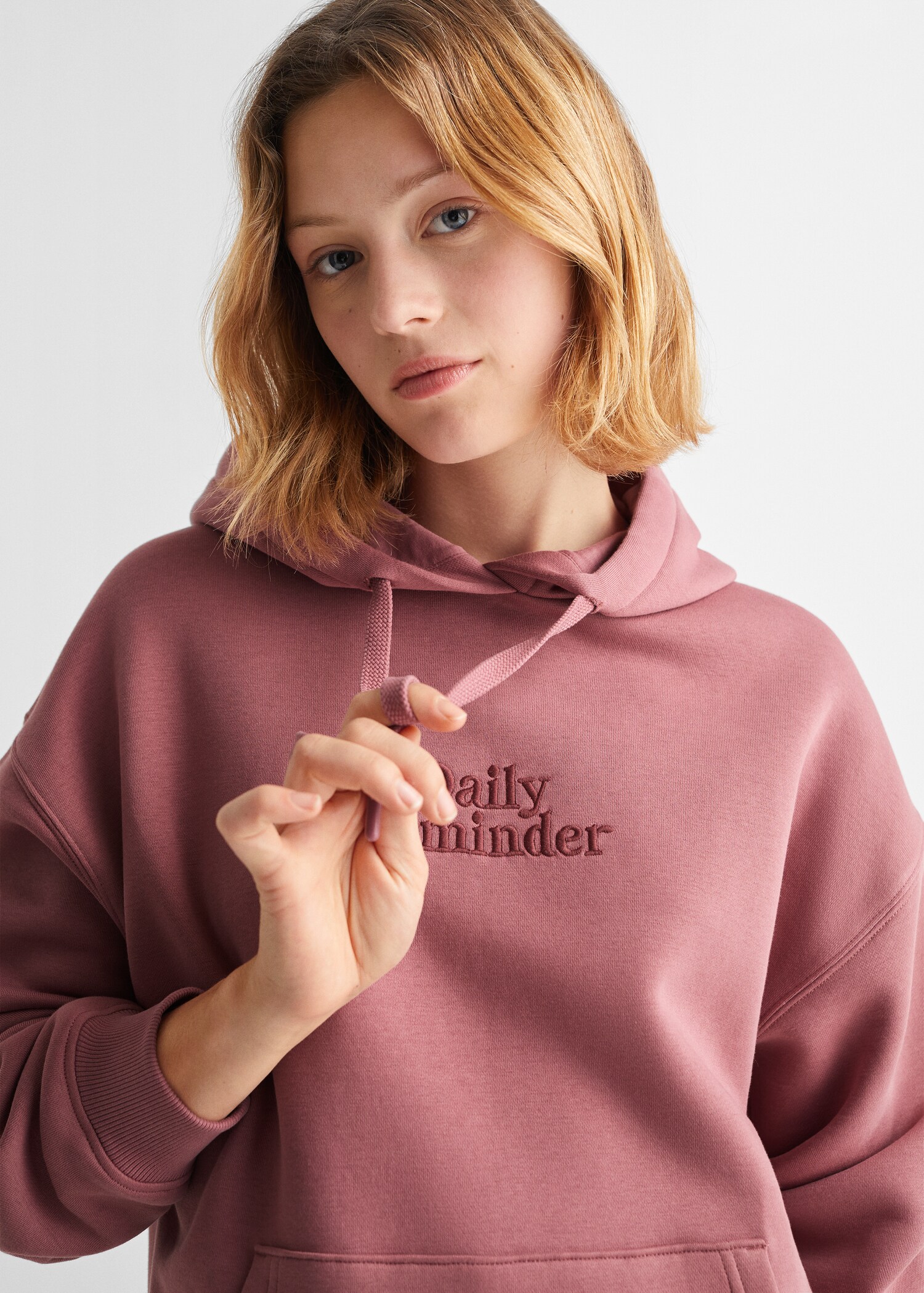 Cotton-blend message sweatshirt - Details of the article 1
