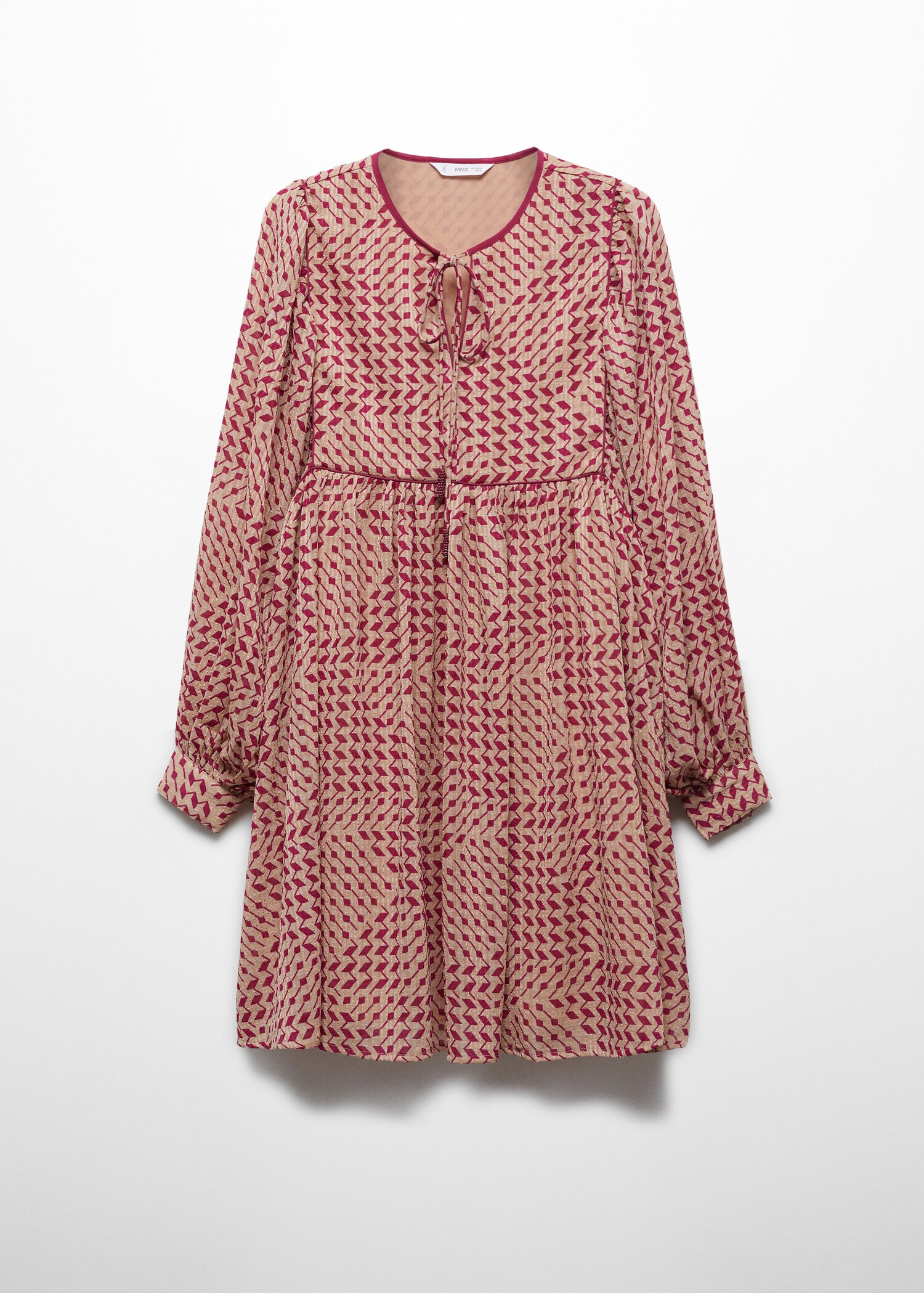Flowy printed dress - Article without model