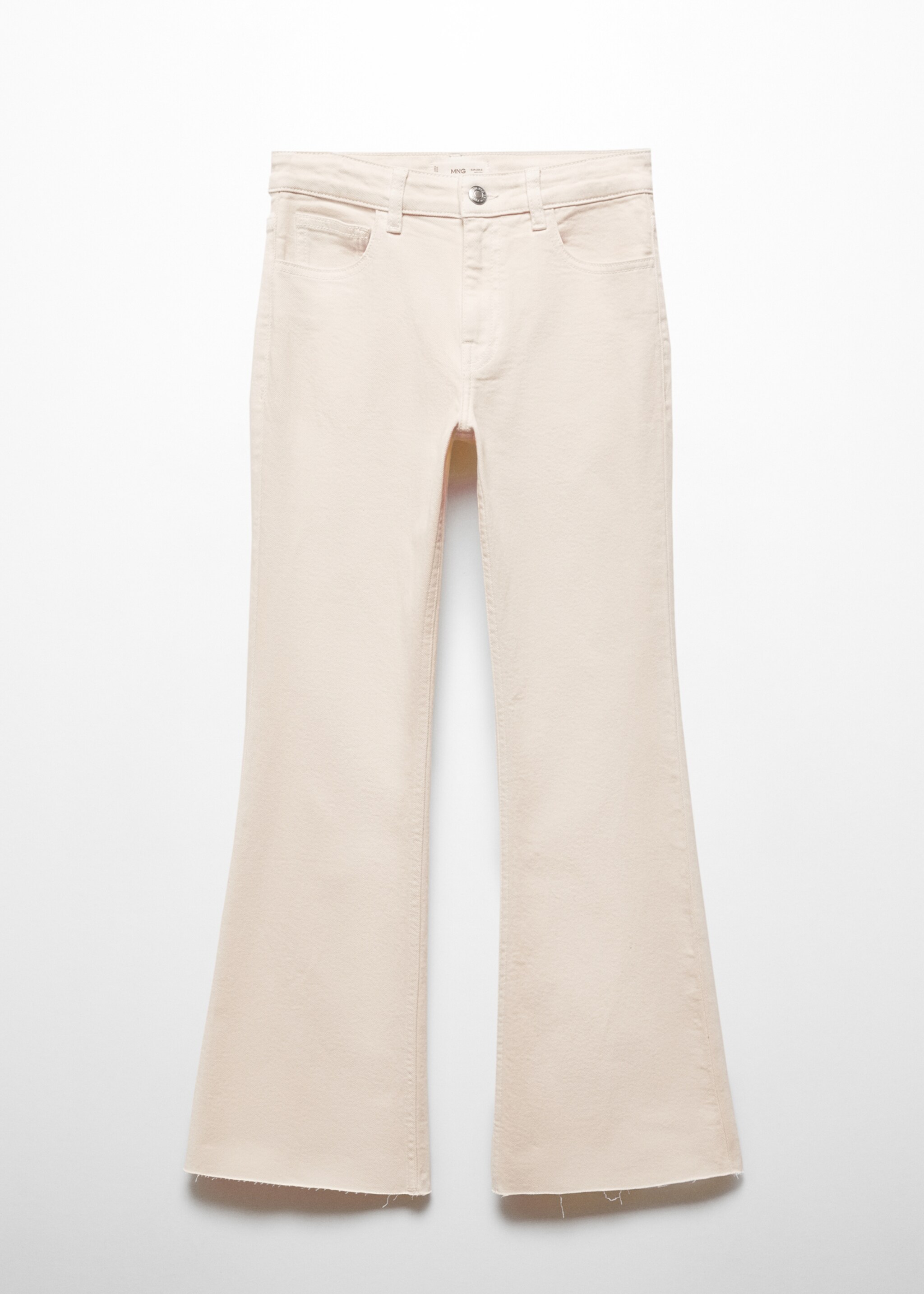 Kurze Flared-Jeans - Artikel ohne Model, Beige. Ref: 67080634-00.