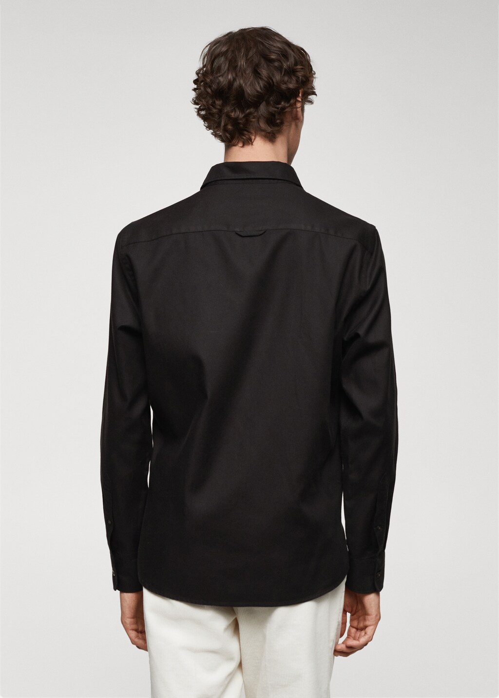 Brushed cotton twill shirt - Men | MANGO OUTLET USA Brushed cotton twill shirt - Men | MANGO OUTLET USA