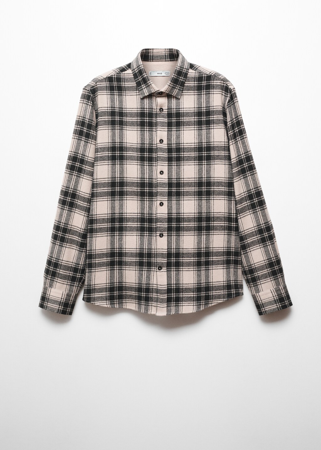 Regular fit checked flannel shirt - Men | MANGO OUTLET USA