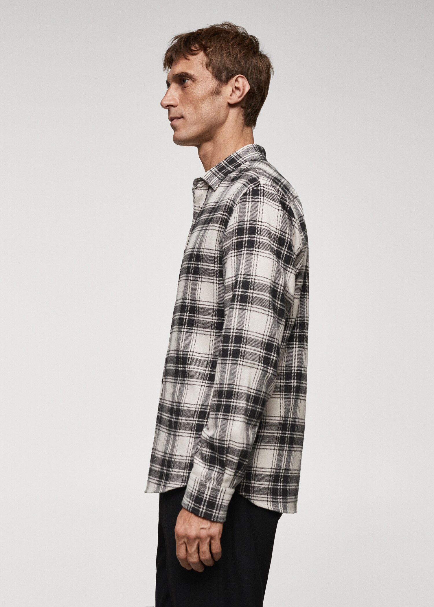 Chemise regular fit flanelle carreaux - Détail de l'article 2