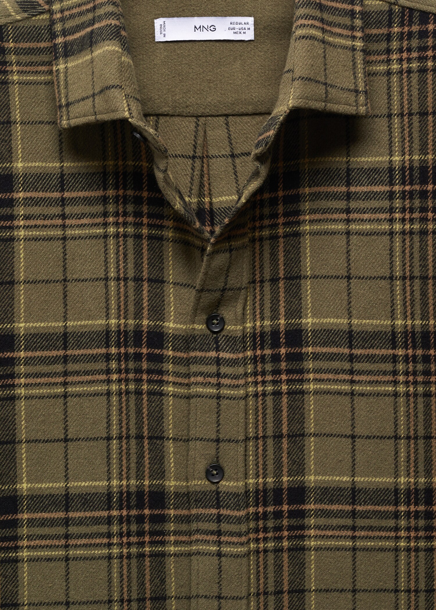 Chemise regular fit flanelle carreaux - Détail de l'article 8