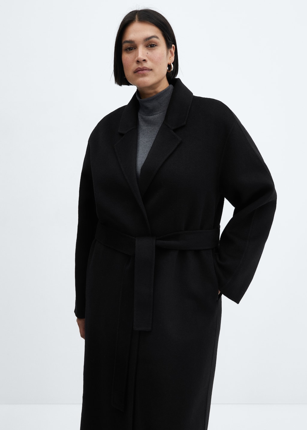 Belt handmade coat - Women | MANGO OUTLET USA
