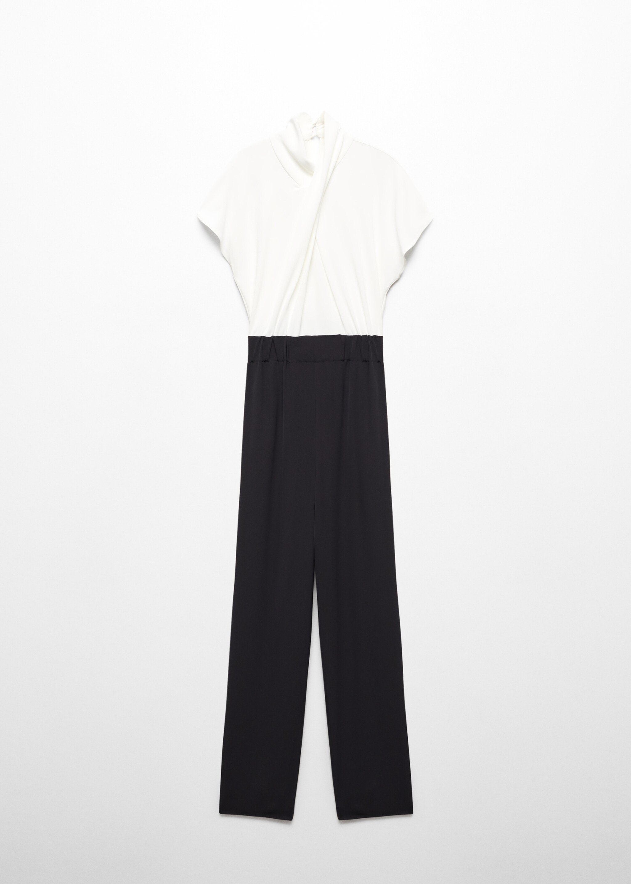 Cross-neck long jumpsuit - Article without model