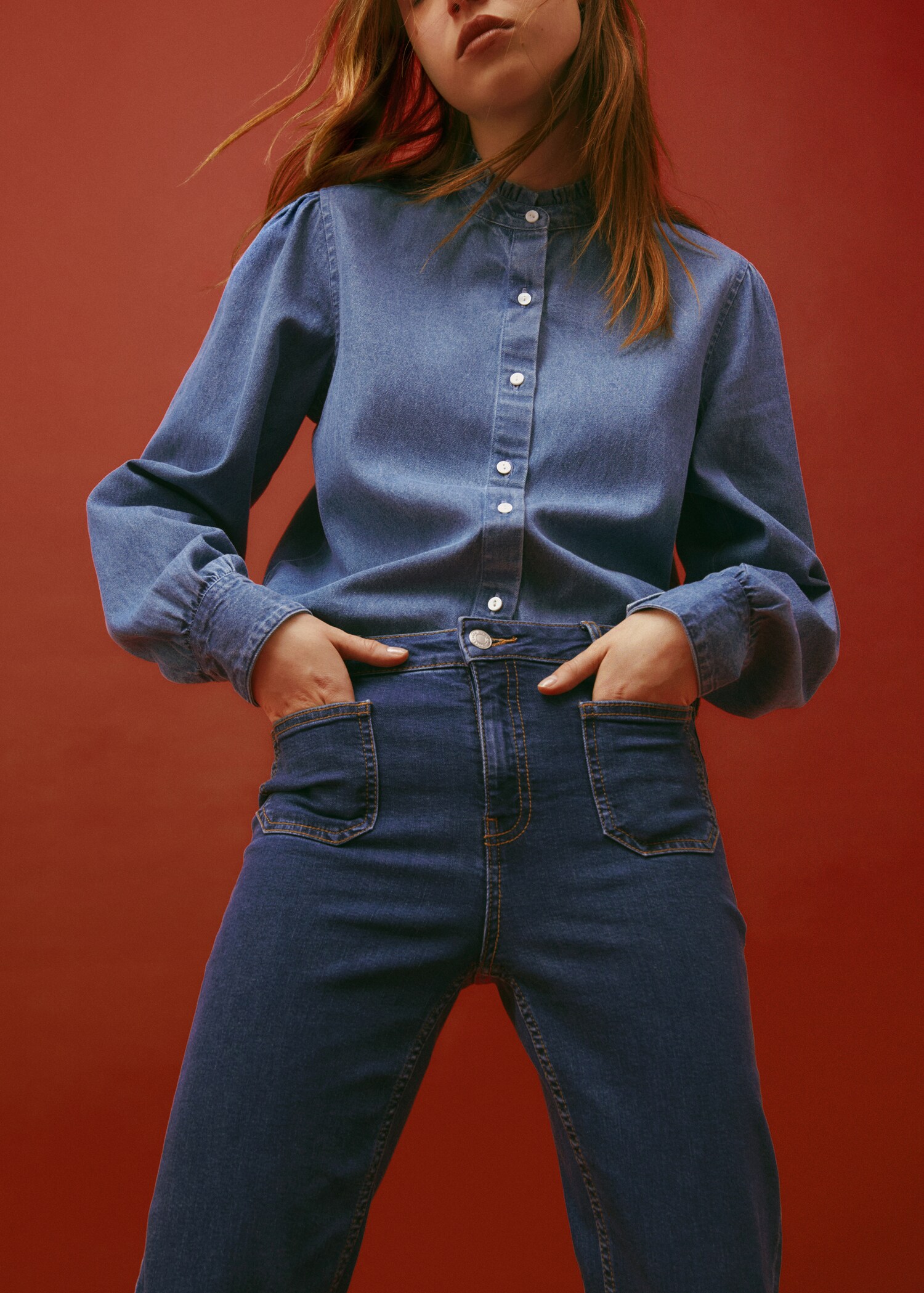 Jeans flare bolsillos - Detalle del artículo 5