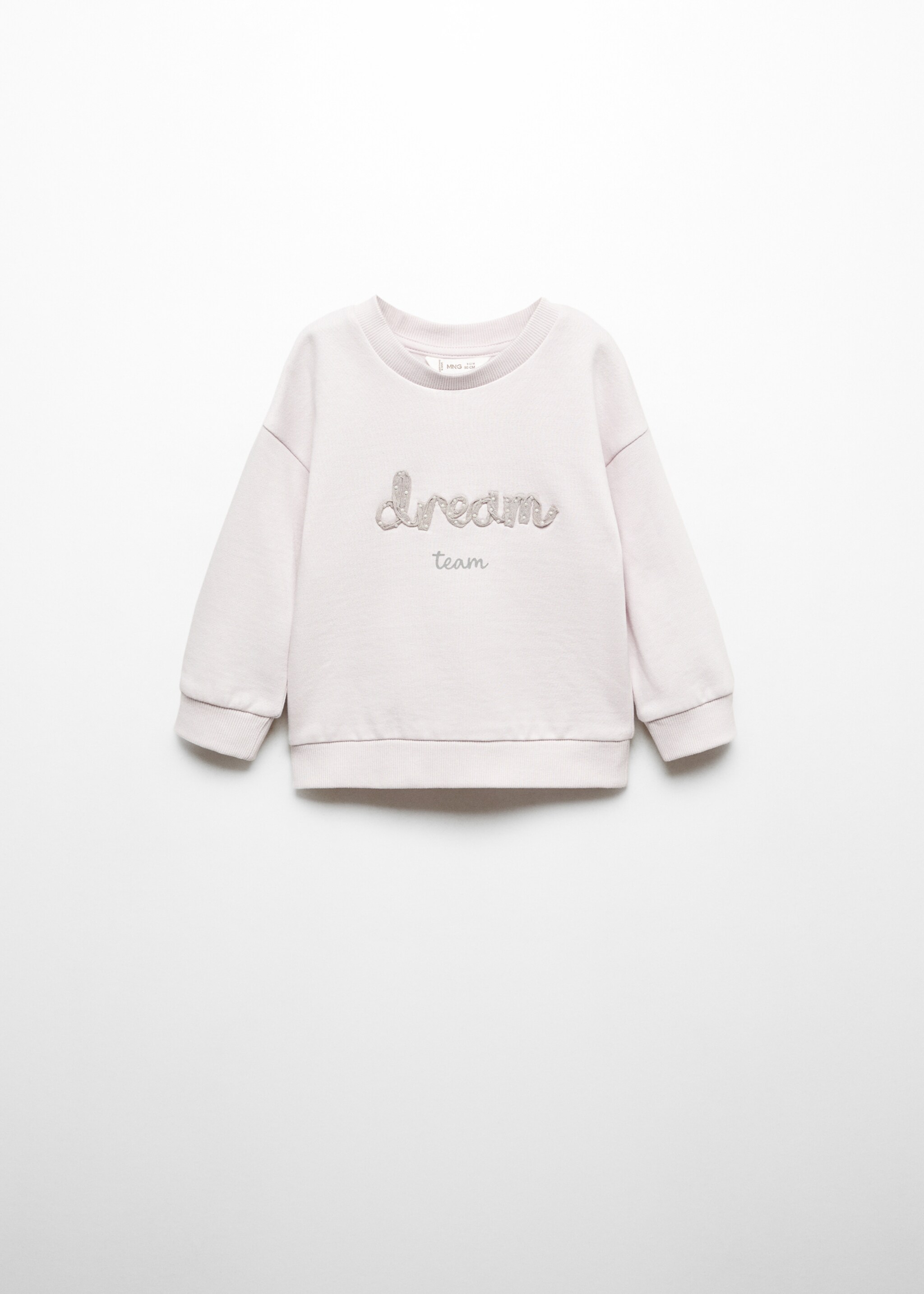 Embroidered message sweatshirt - Article without model