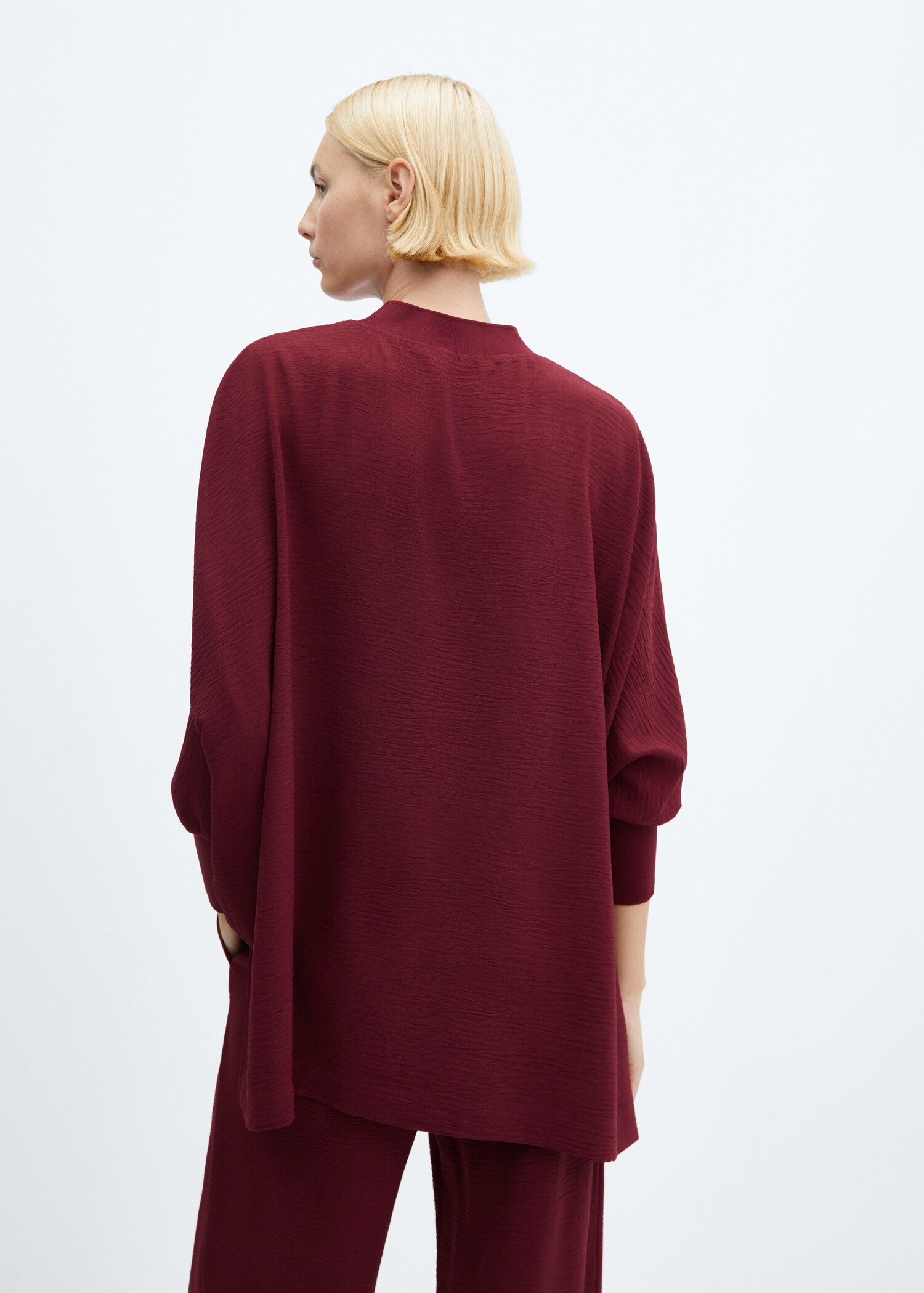 Sweat-shirt oversize texturé - Verso de l’article