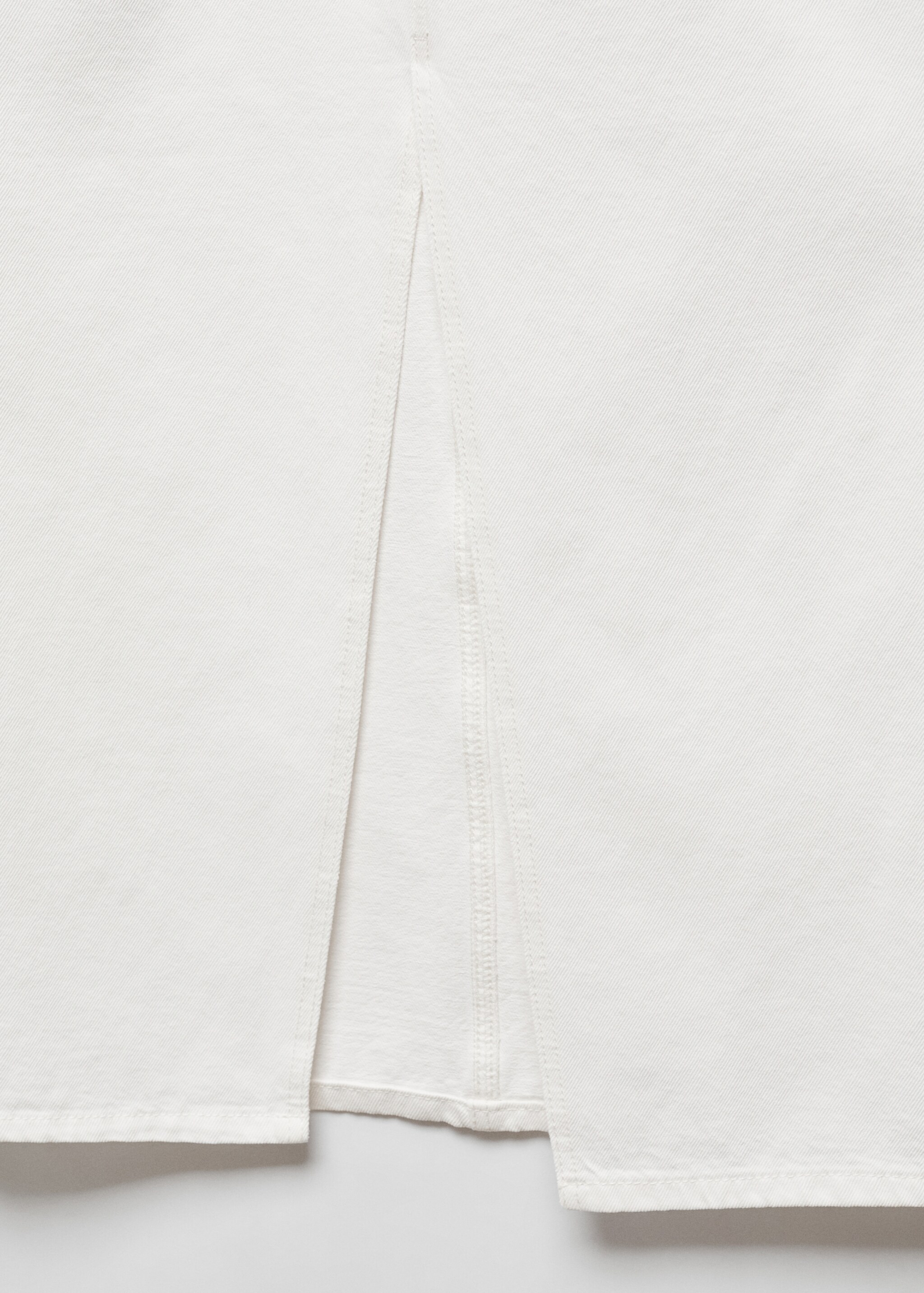 Φούστα denim σκίσιμο - Λεπτομέρεια του προϊόντος 8, Λευκό. Ref: 67080674-00.