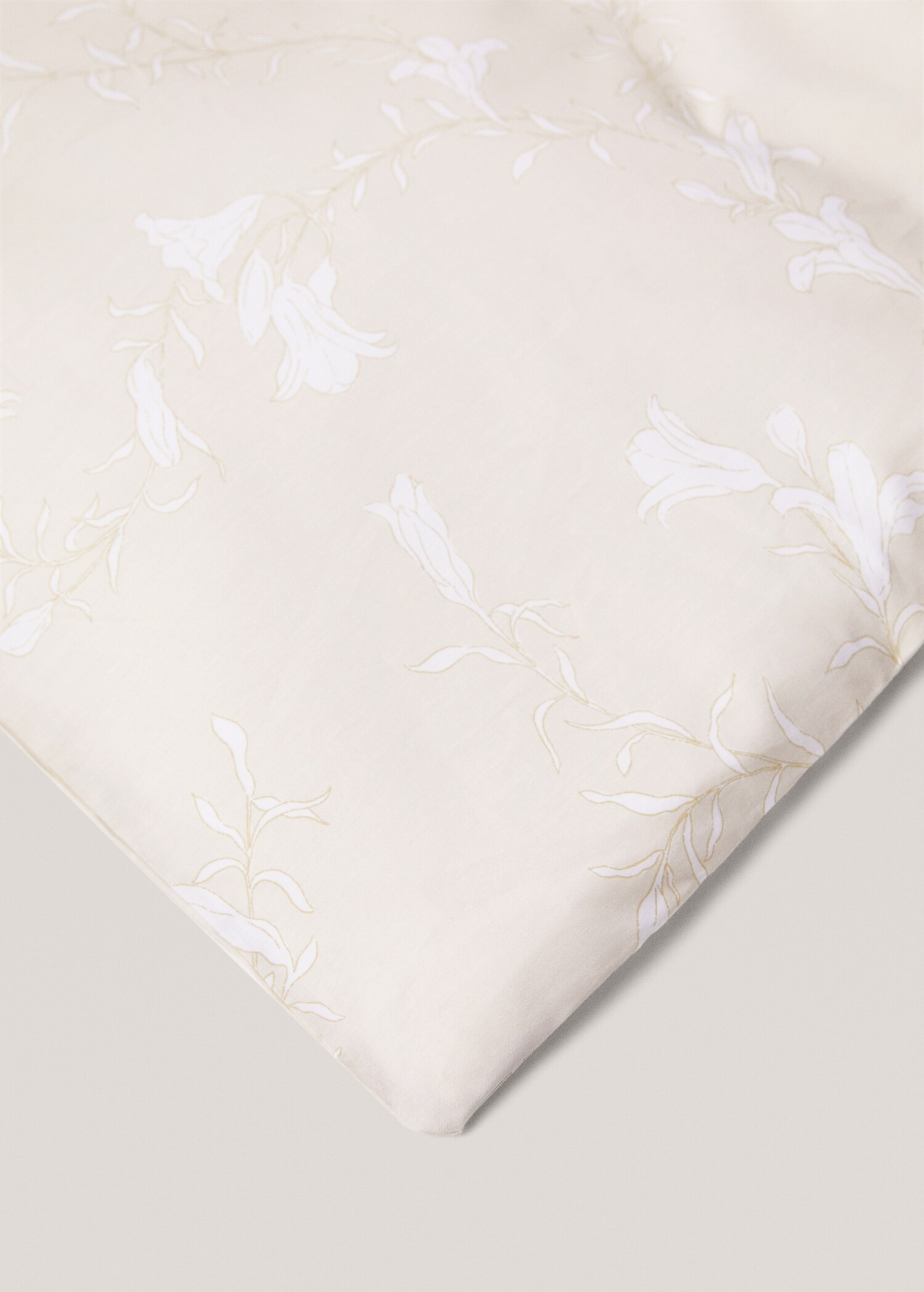 Floral print cotton duvet cover for queen bed - Details of the article 3