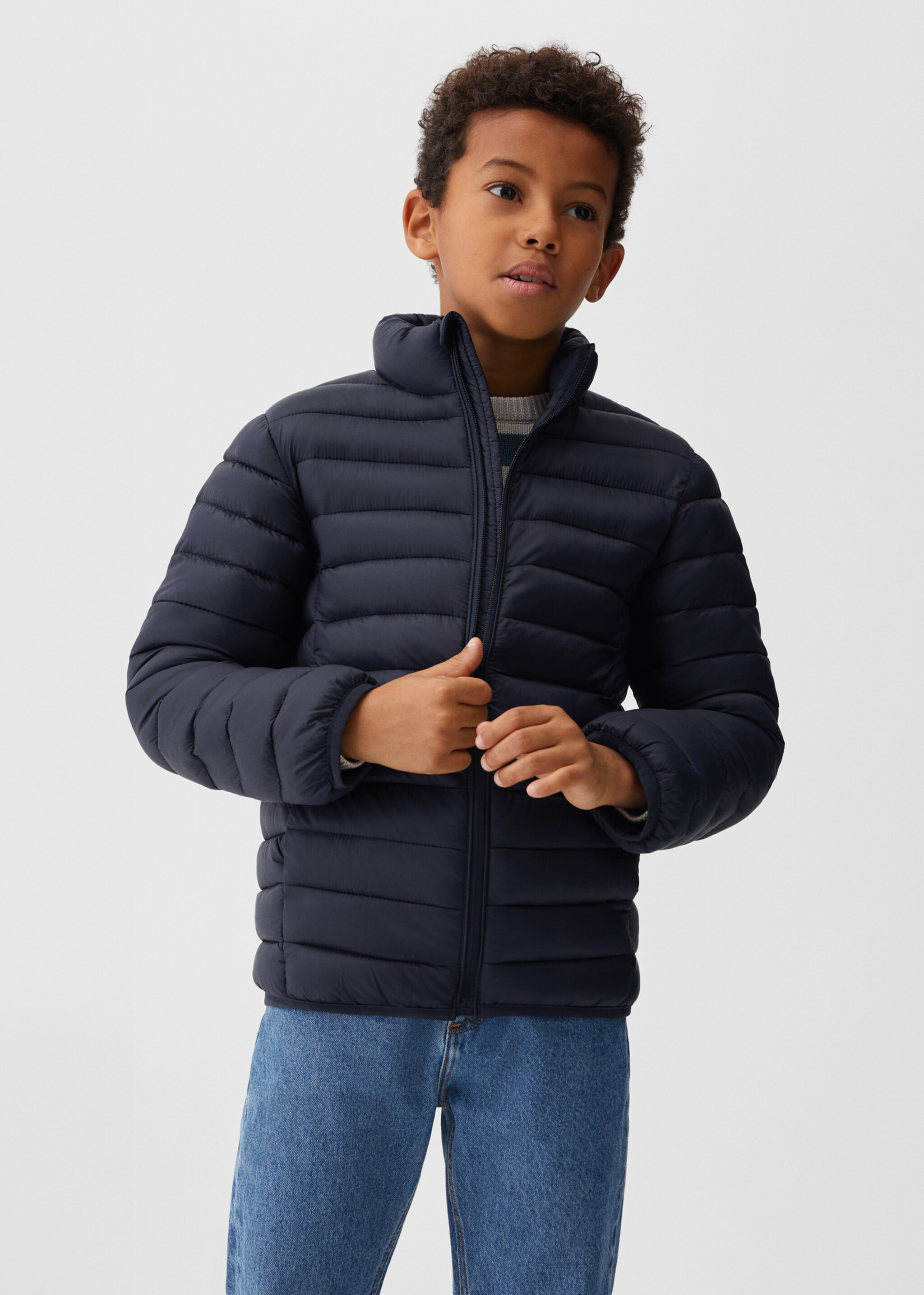 Quilted jacket - Medium plane, Dark Navy. Ref: 67081009-00.